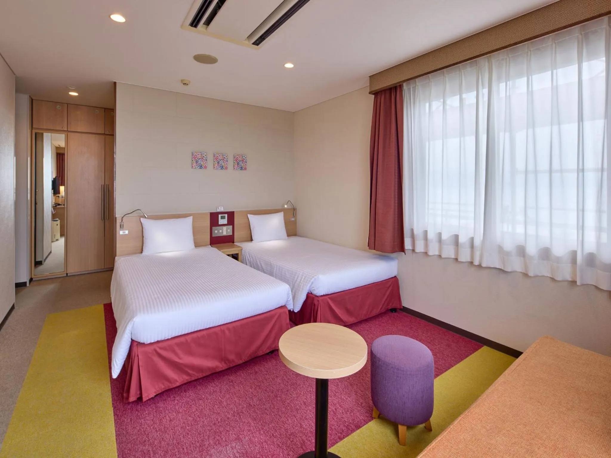 Bed in Hotel Yugaf Inn Okinawa