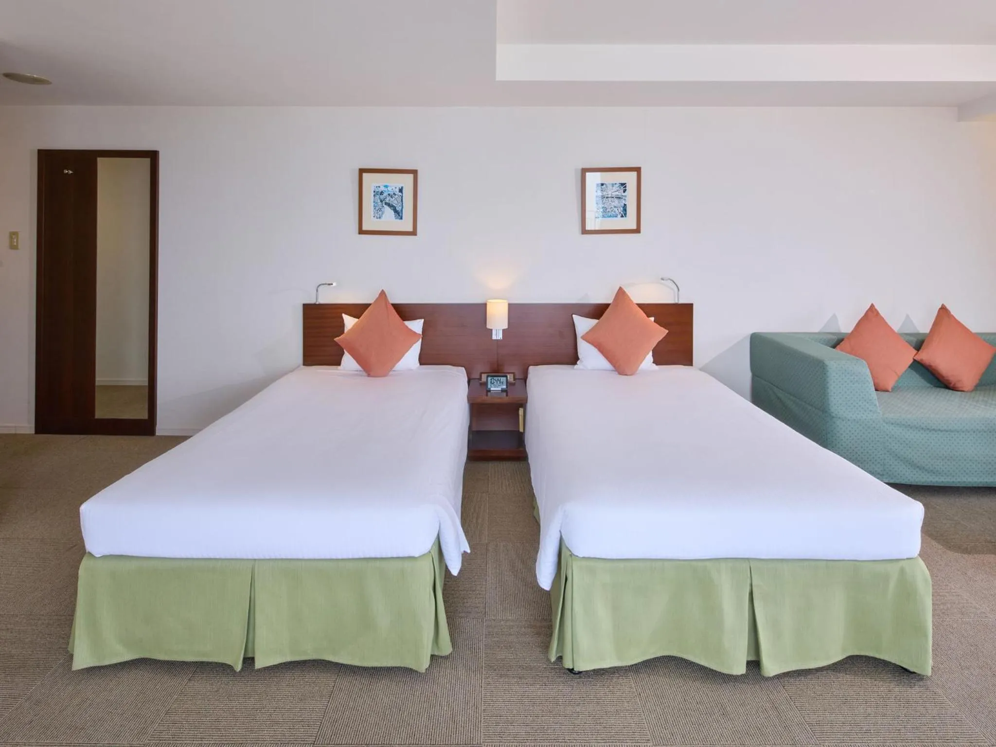 Bed in Hotel Yugaf Inn Okinawa