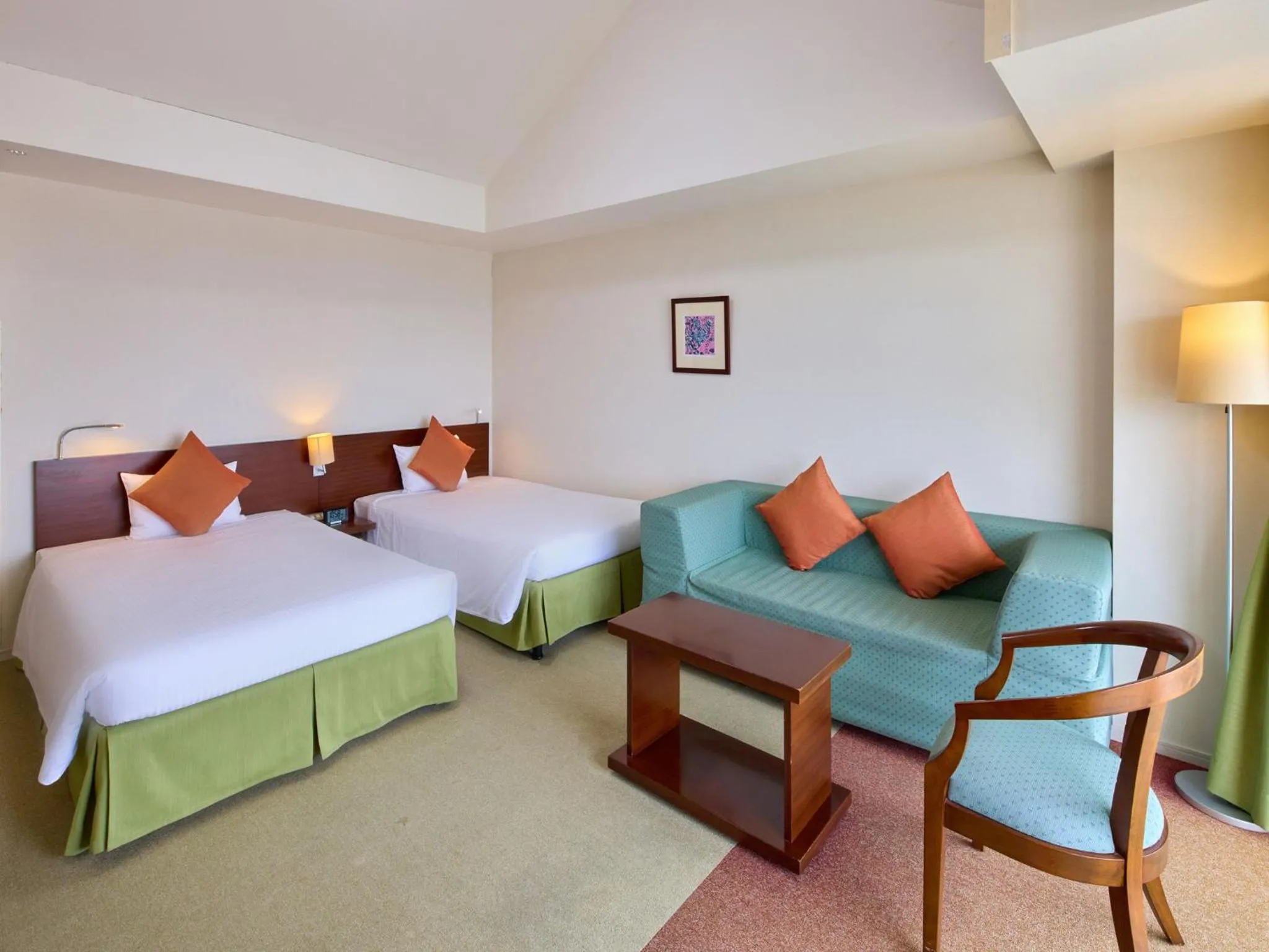 Bed in Hotel Yugaf Inn Okinawa