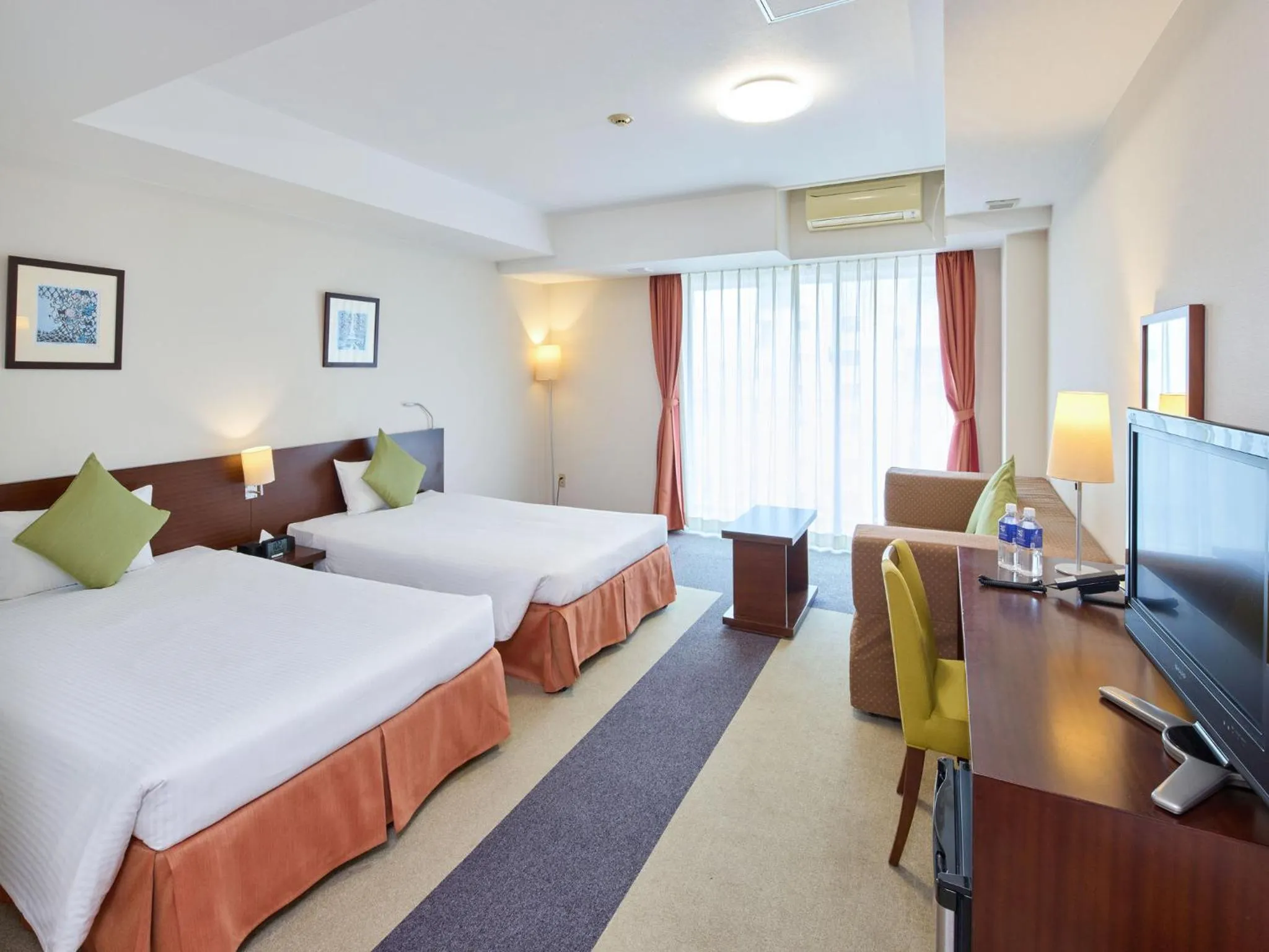 Bed in Hotel Yugaf Inn Okinawa