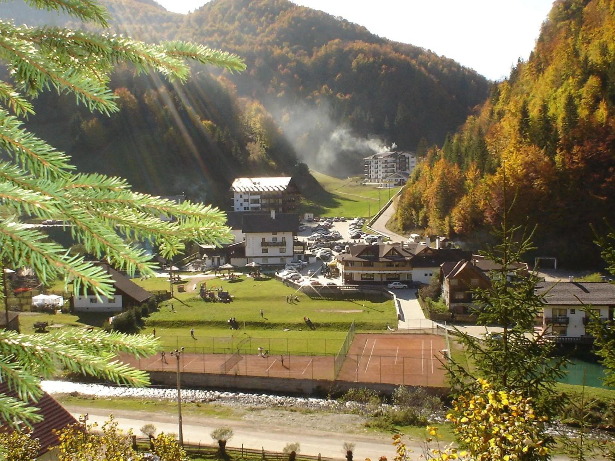 Bird's eye view in Resort Cheile Gradistei Moieciu