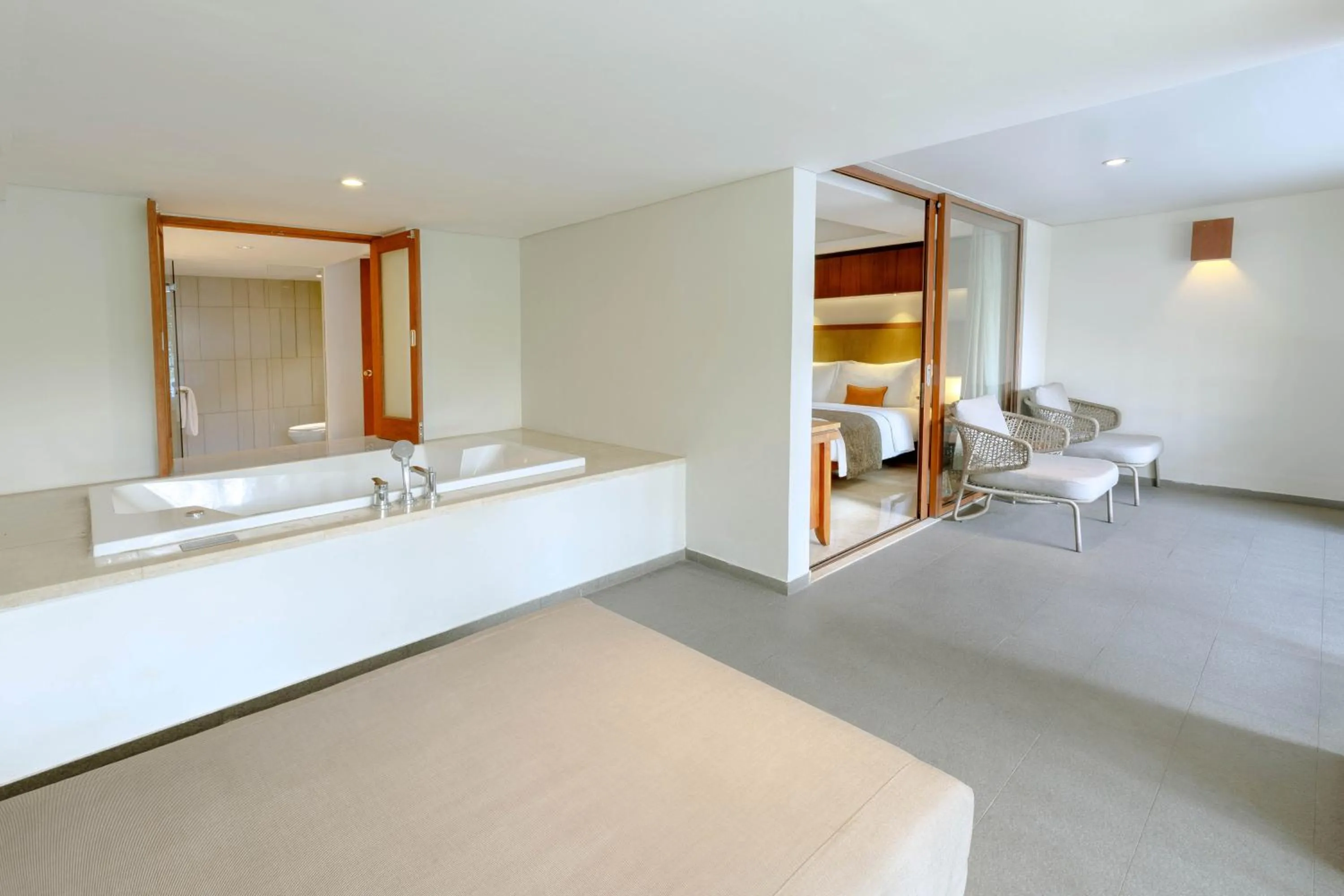 Balcony/Terrace, Bed in The Magani Hotel and Spa