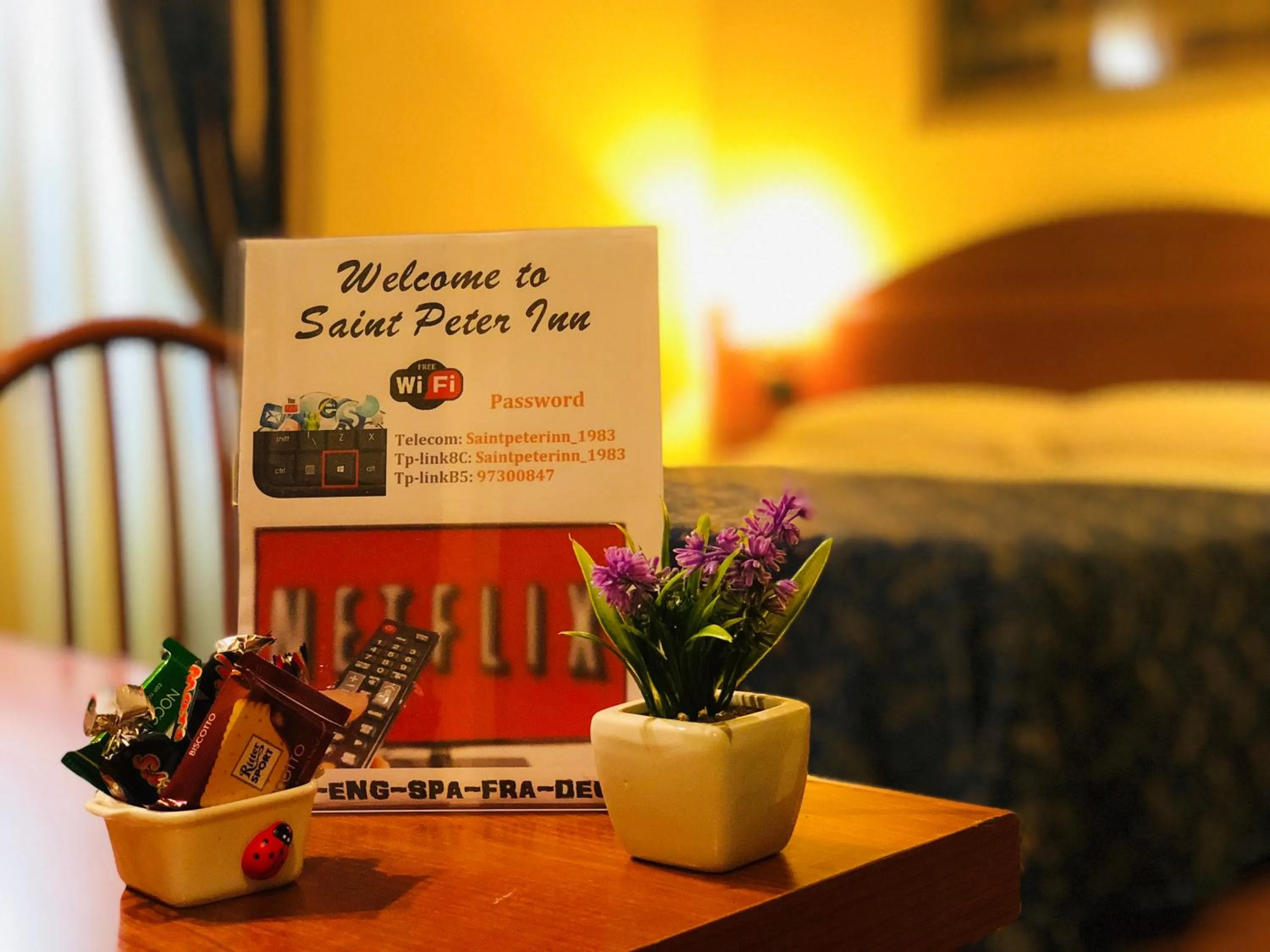 Bed in Saint Peter Inn