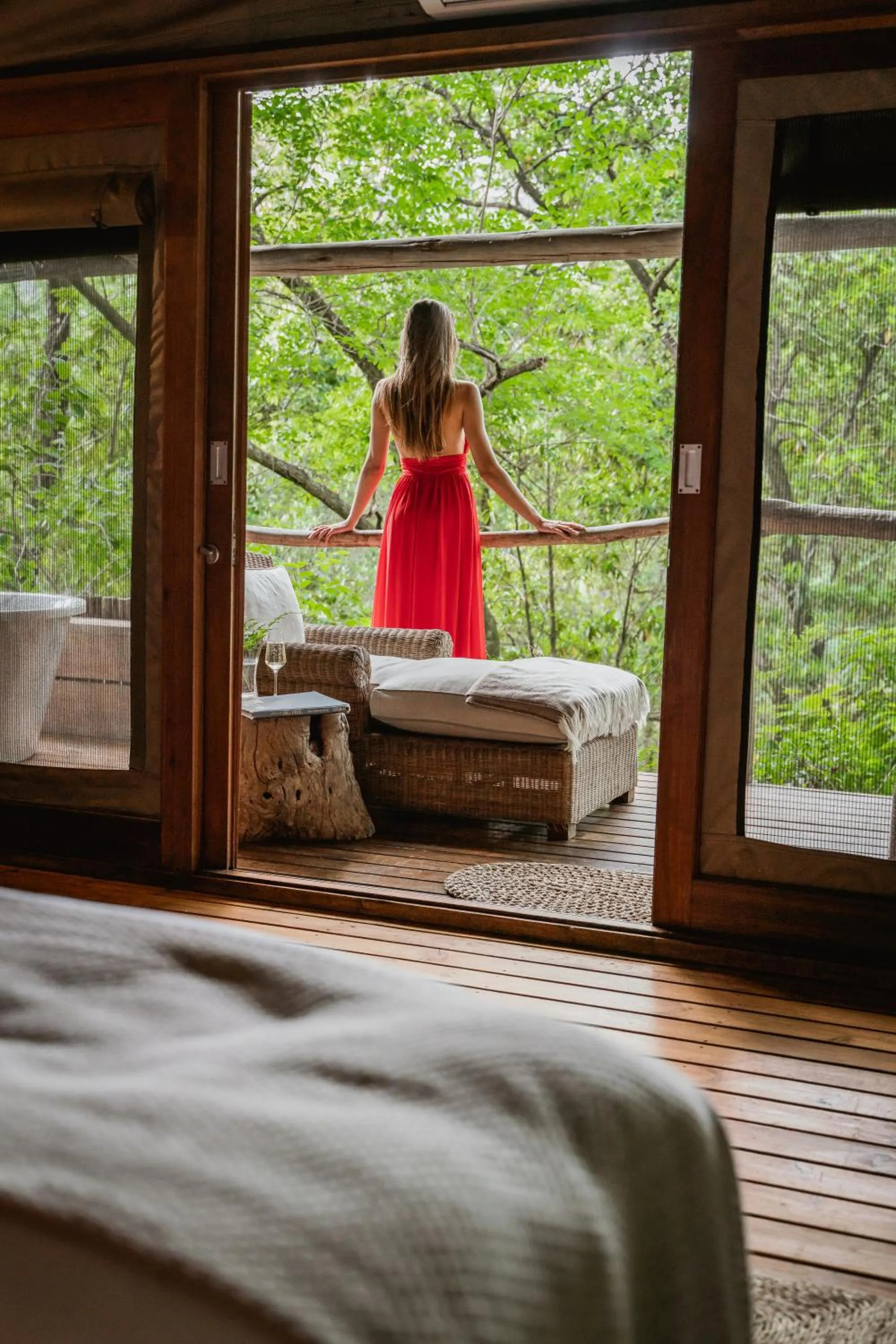 Balcony/Terrace, Bed in Summerfields Rose Retreat and Spa
