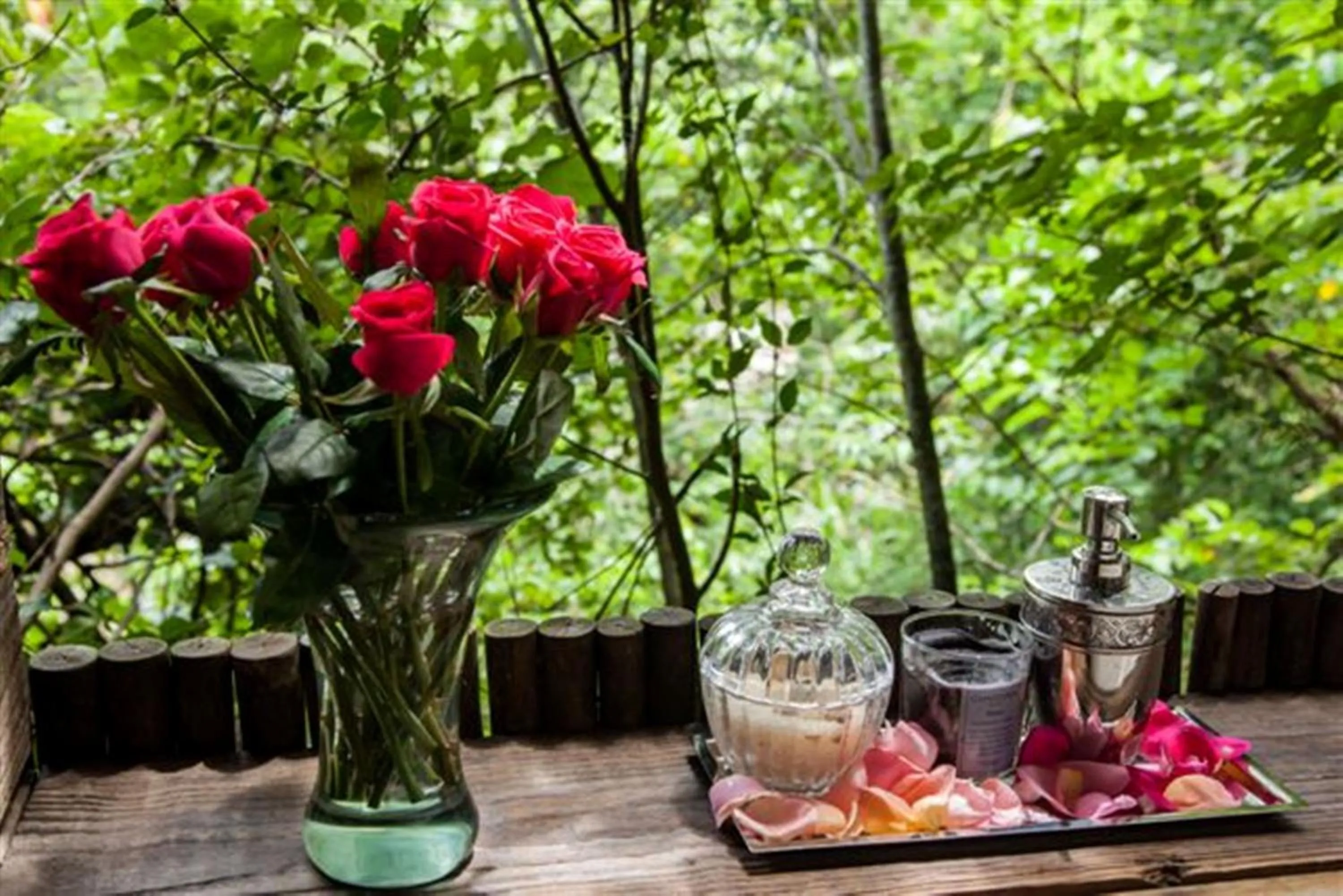 Decorative detail in Summerfields Rose Retreat and Spa