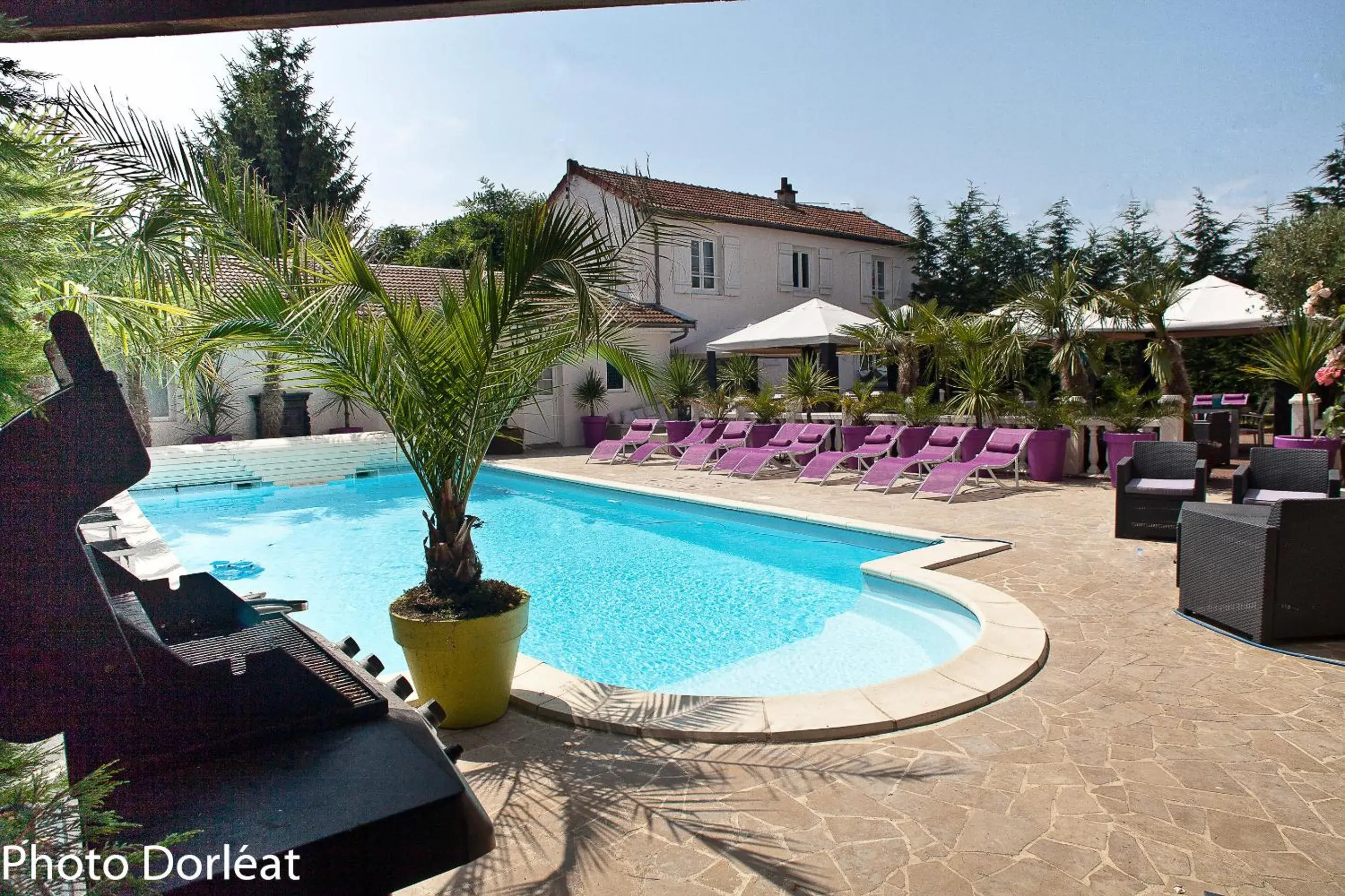 Pool view in Manoir François 1er Pool view in Manoir François 1er