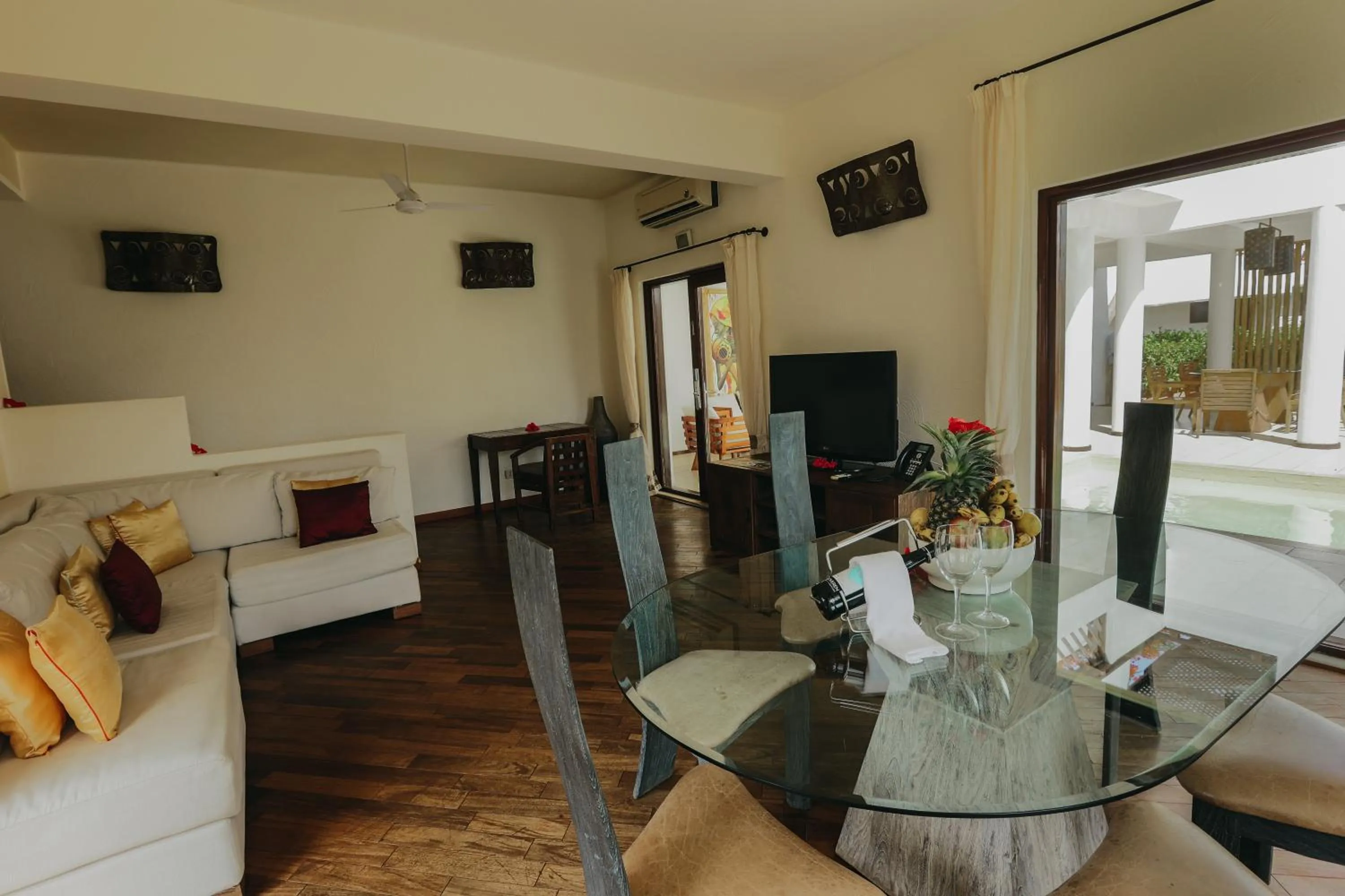 Living room in Essque Zalu Zanzibar