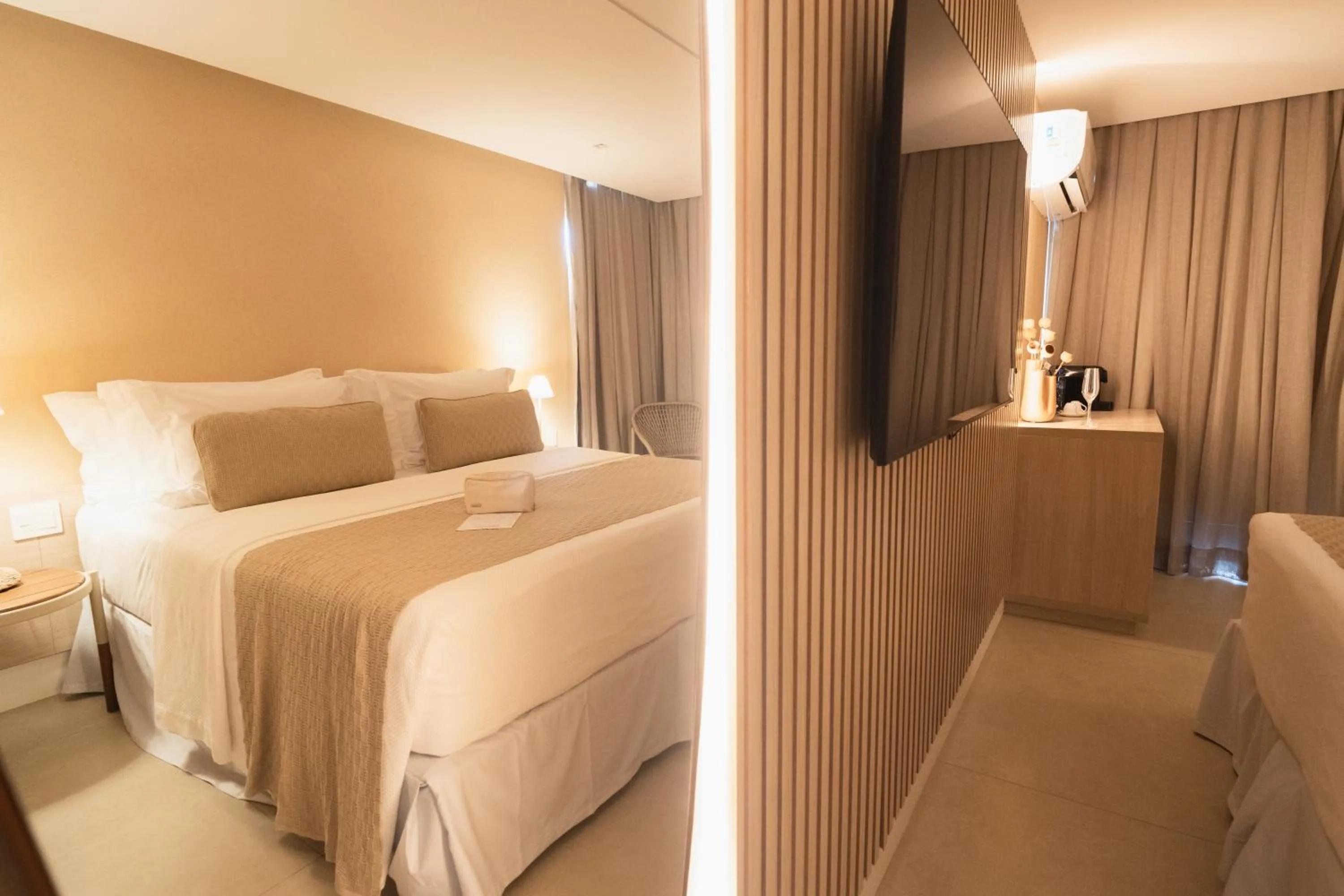 Bed in Pousada Filó