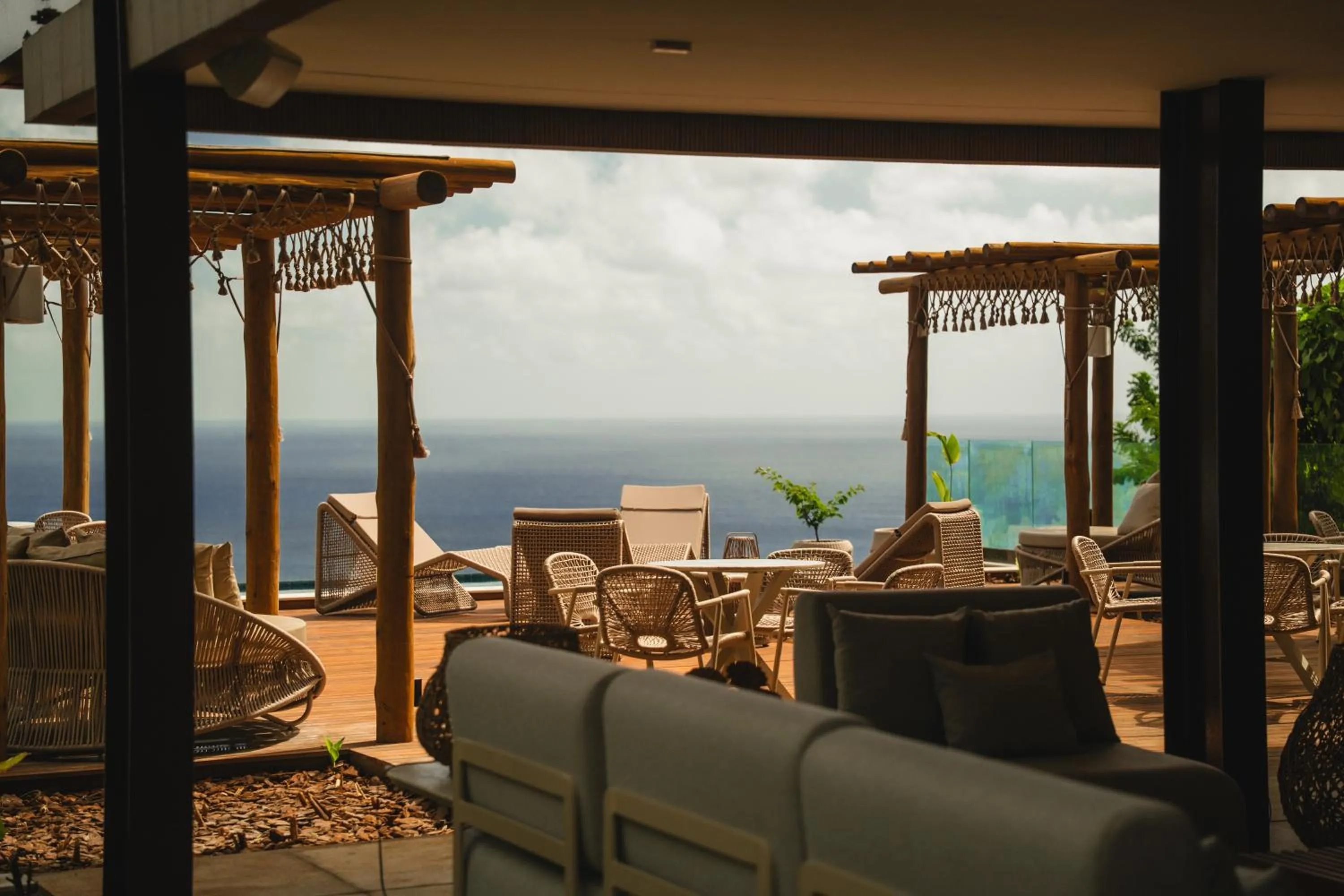 Seating area in Pousada Filó