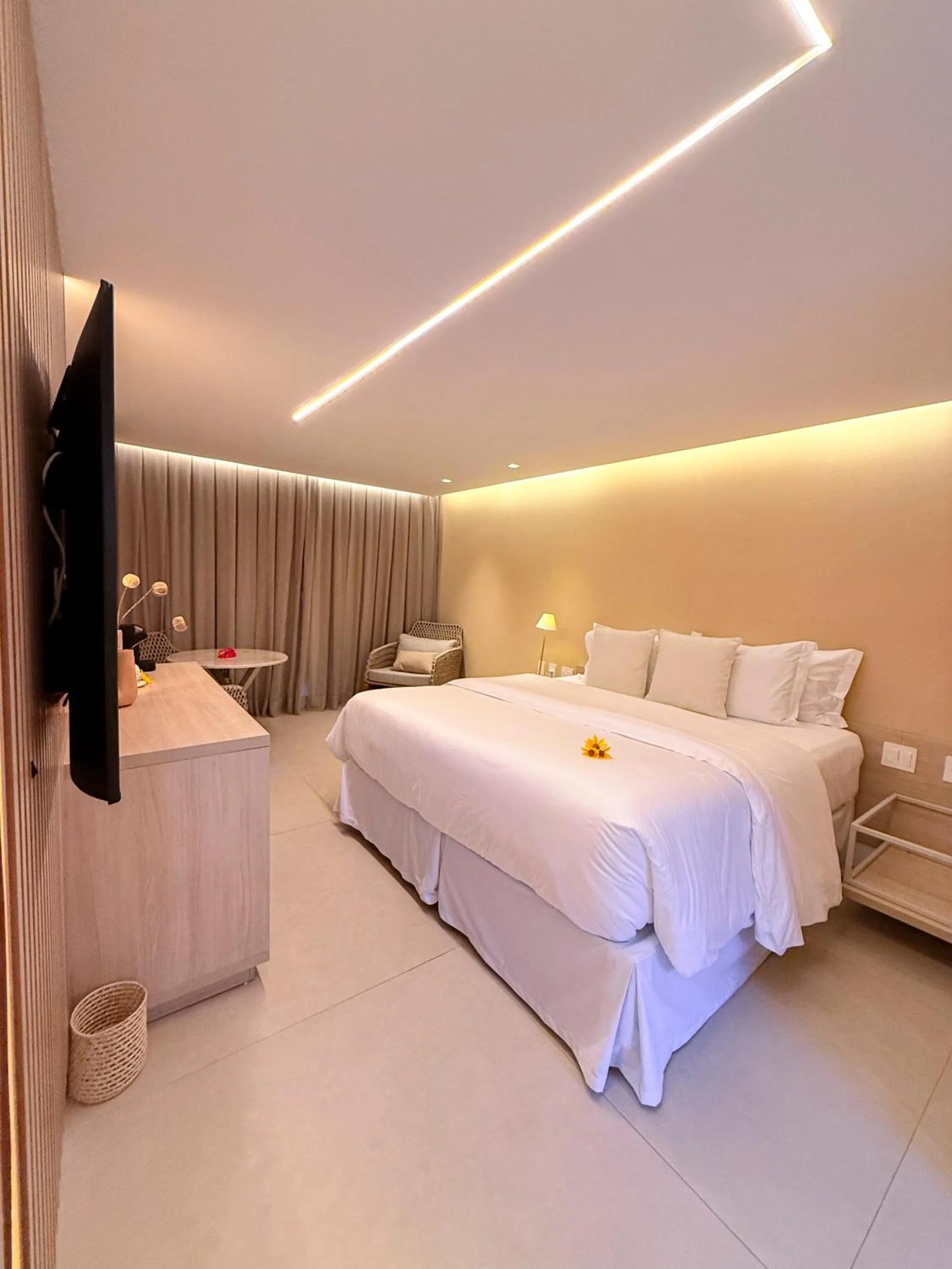 Bed in Pousada Filó
