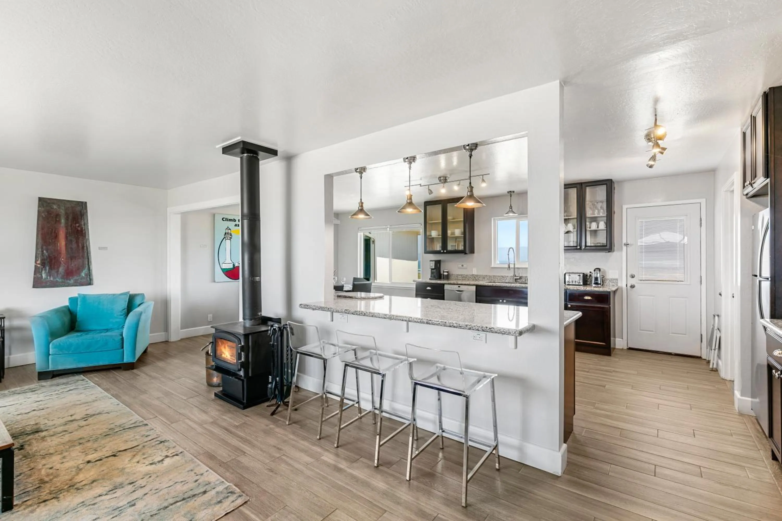 Living room in Point Arena Lighthouse