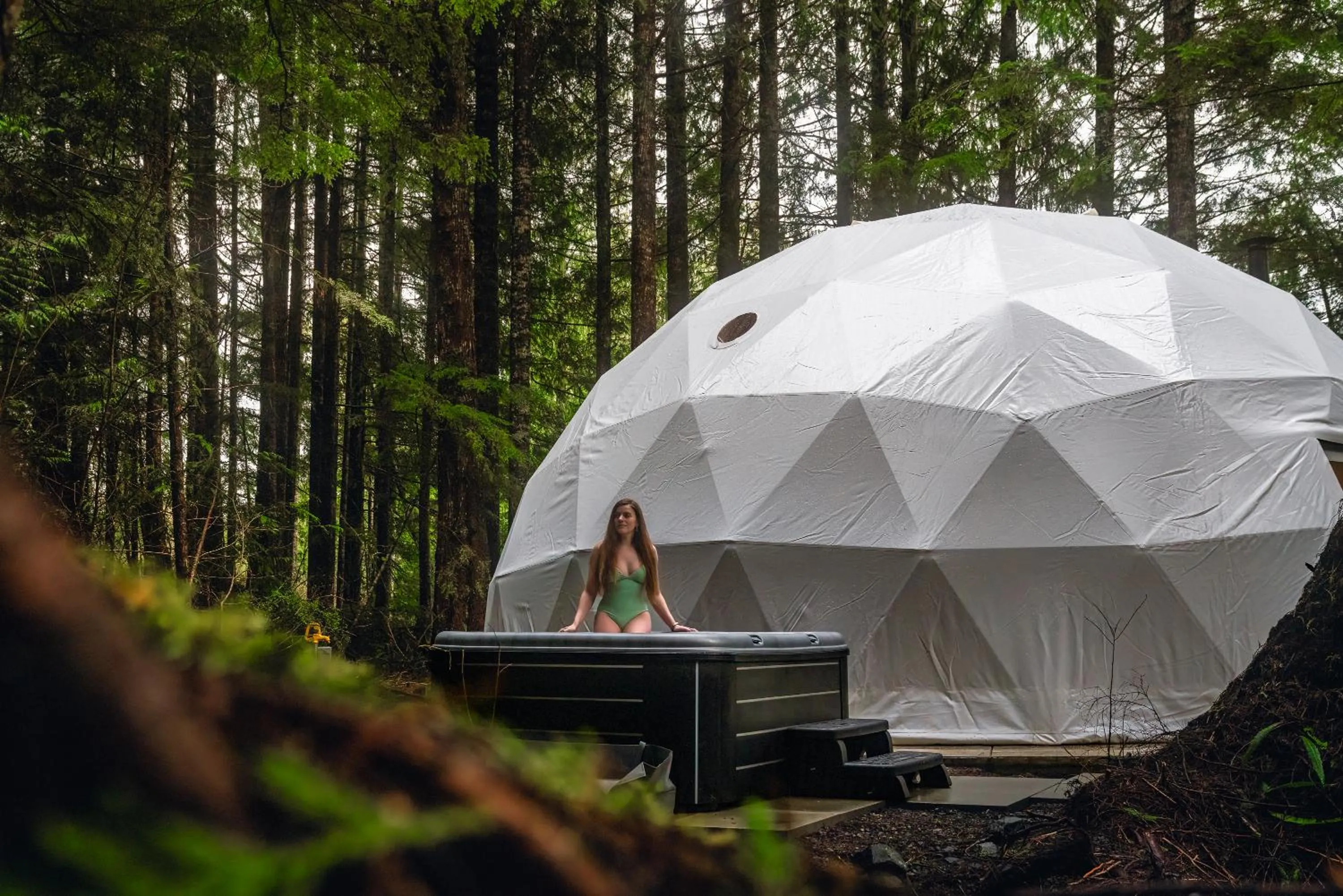 Hot Tub in West Coast Trail Lodge