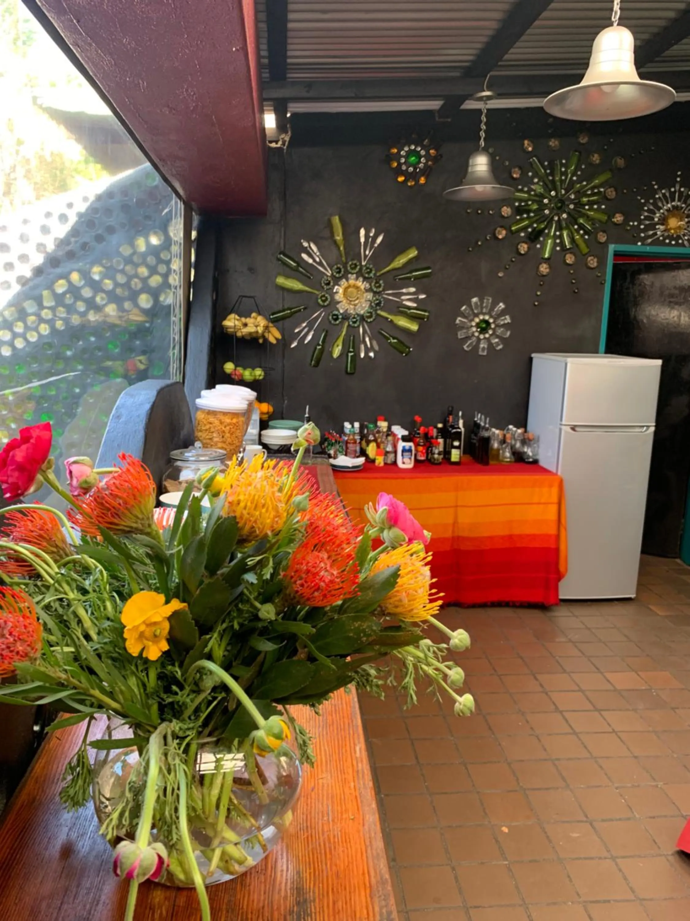 Continental breakfast in Rabbit Hole Hotel