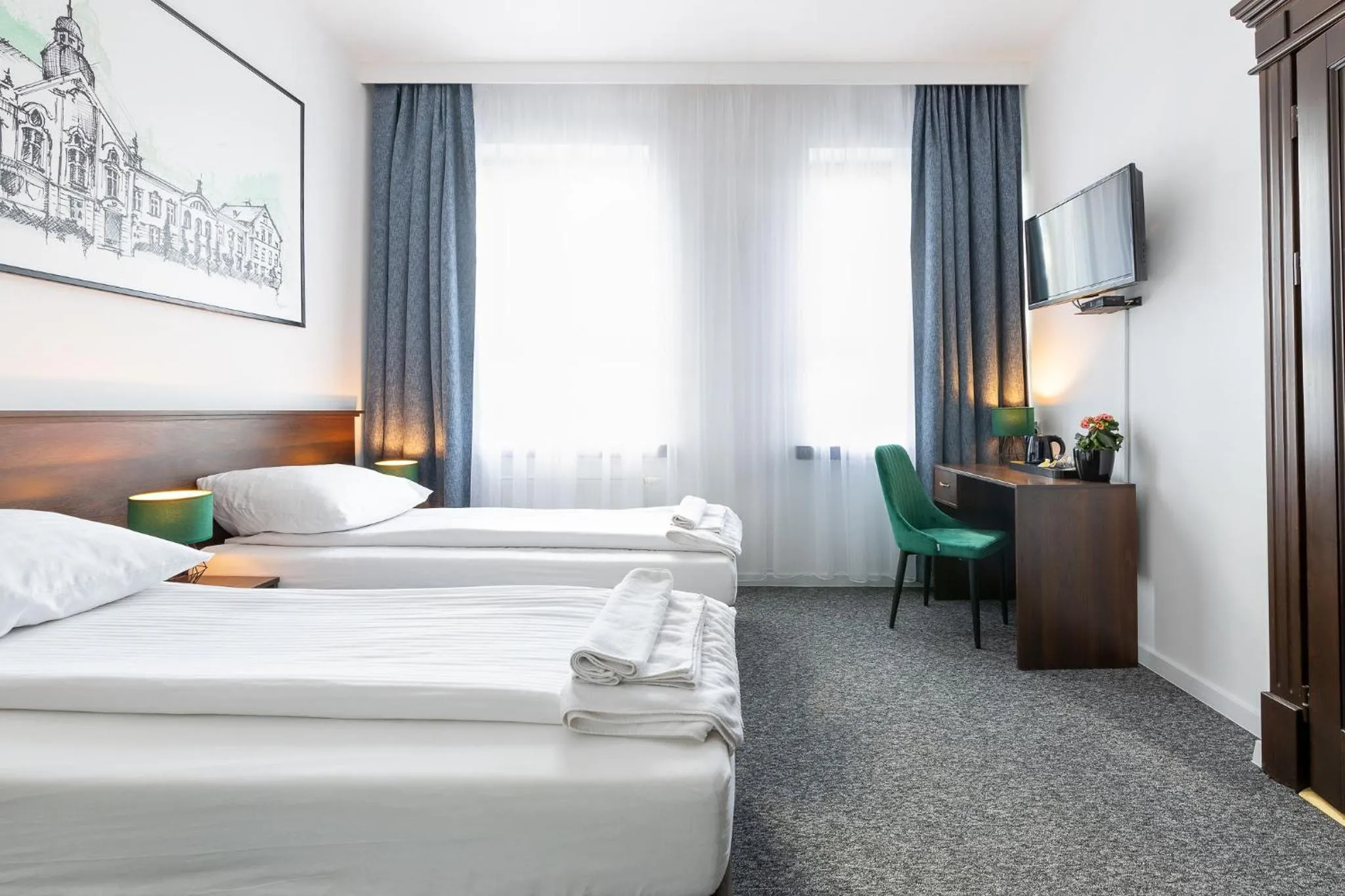 Bed in Hotel i Restauracja Nad Jeziorem