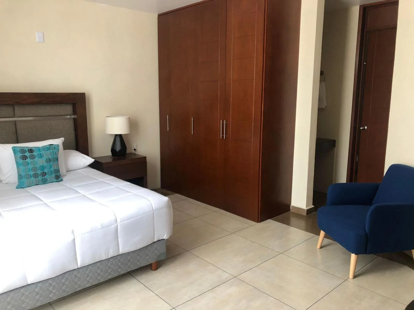 Bed in Hotel Mirante Tlaxcala