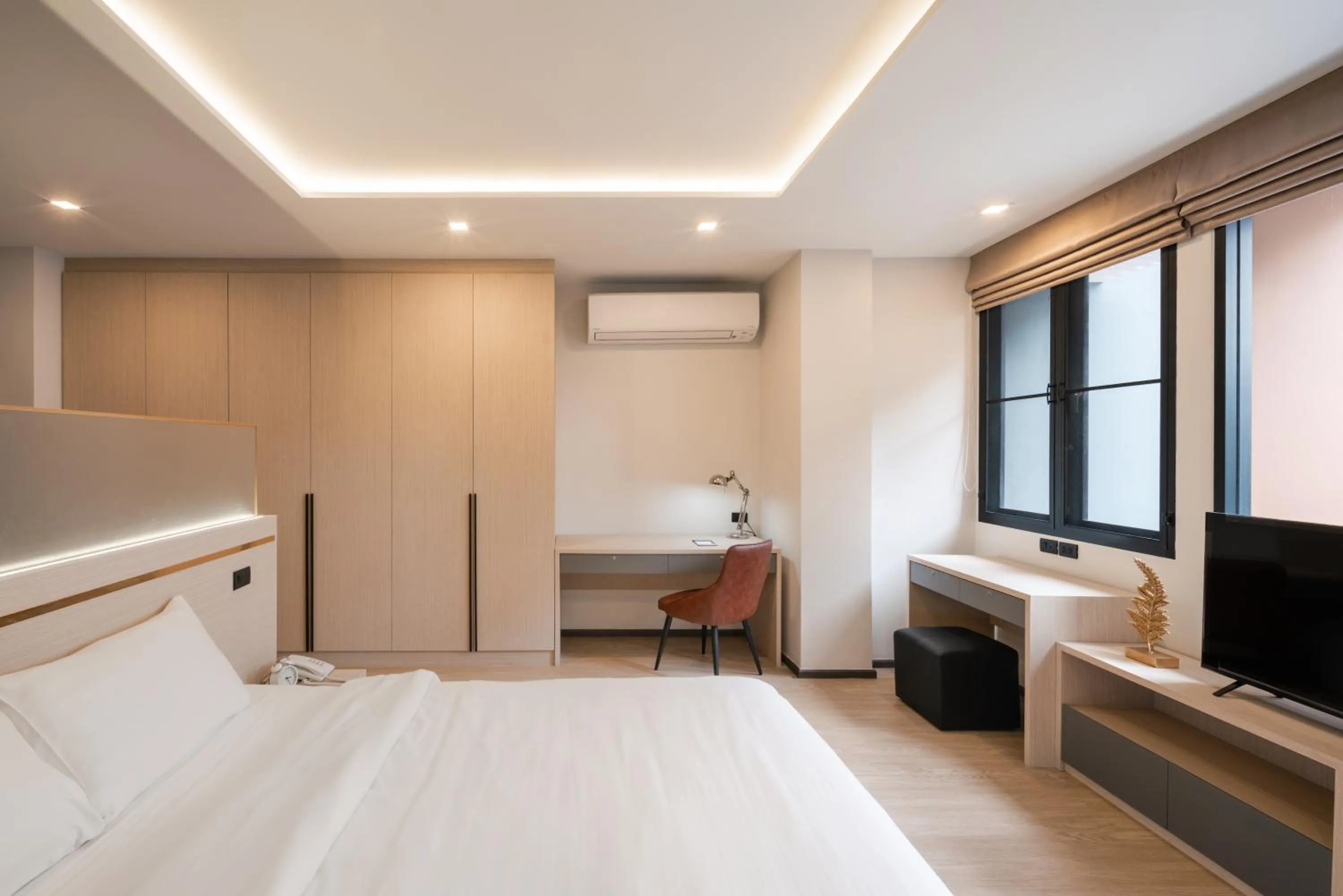 Bed in Samyan Serene Hotel