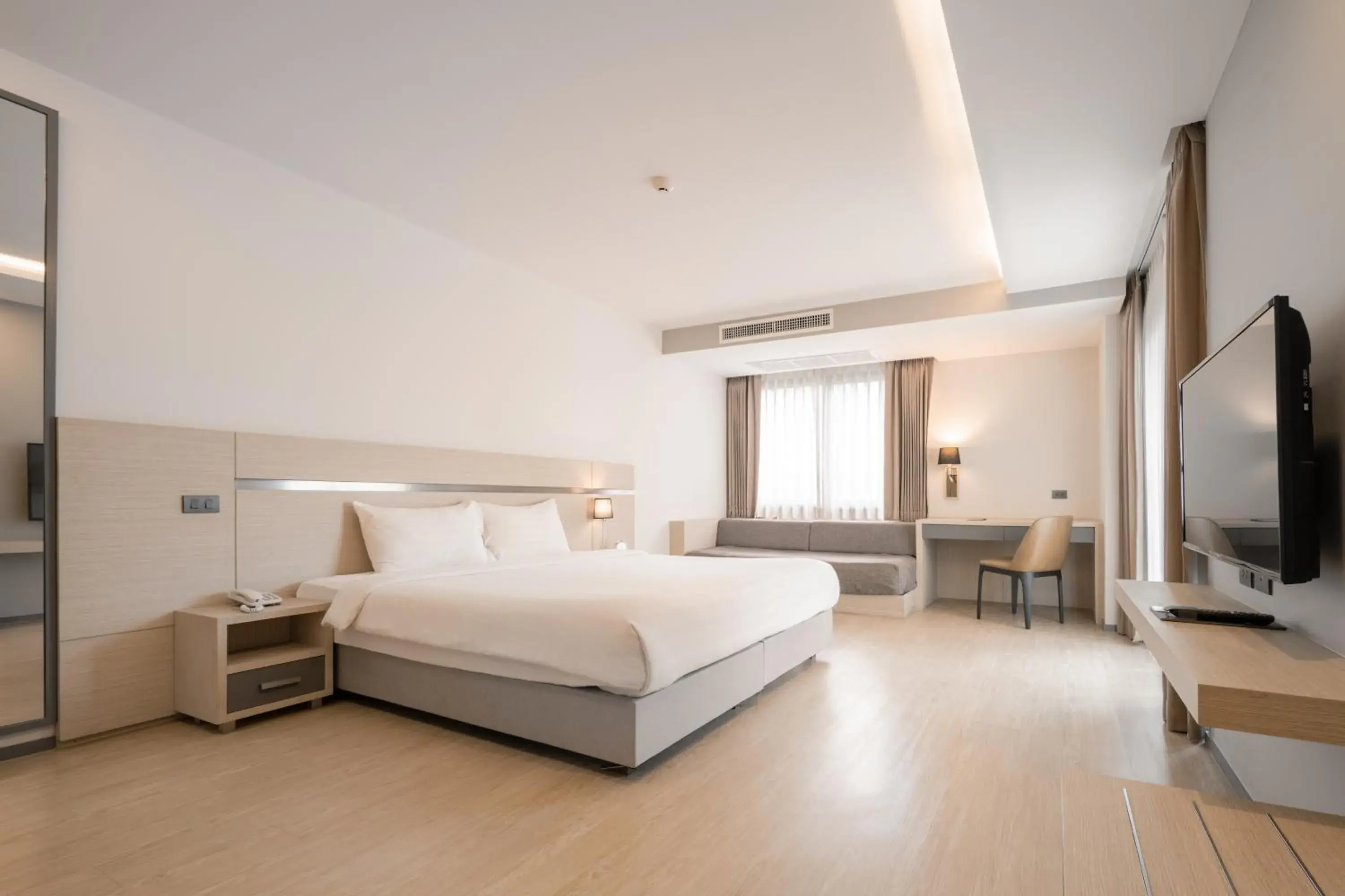 Bed in Samyan Serene Hotel Bed in Samyan Serene Hotel