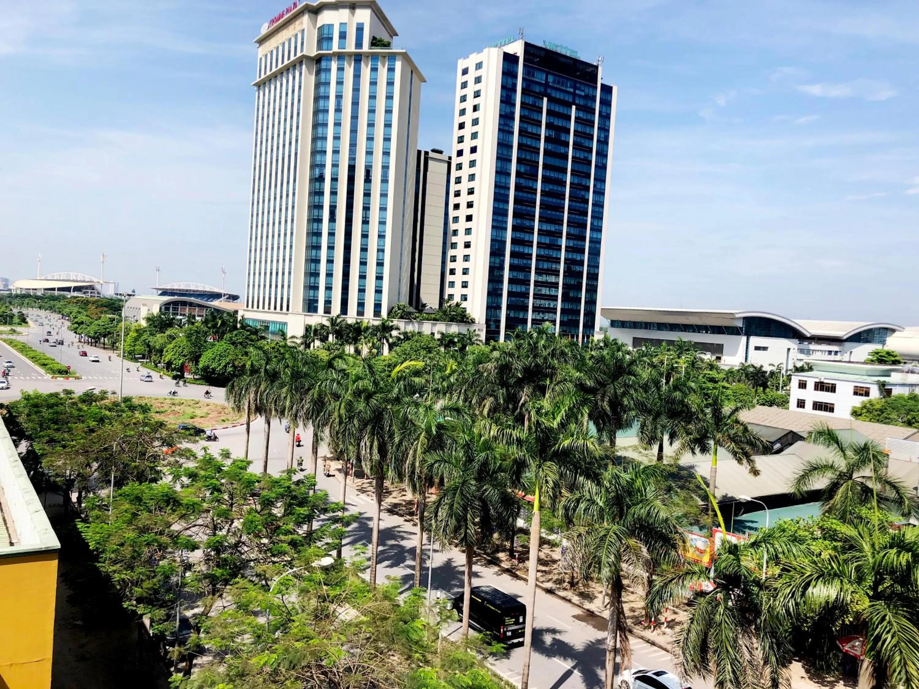 Quiet street view in DLmos Hanoi Hotel