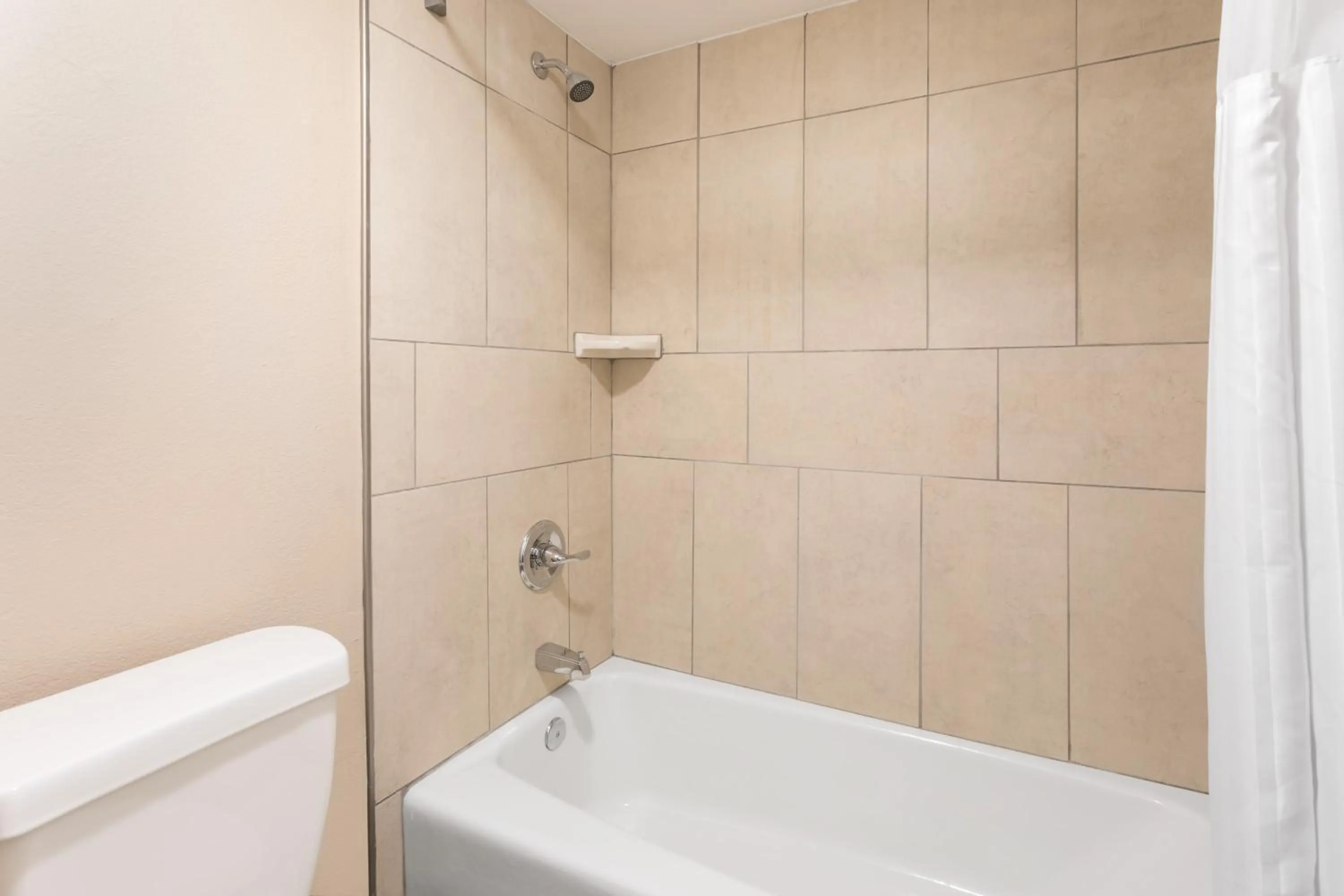 Shower in Super 8 by Wyndham Asheville Airport