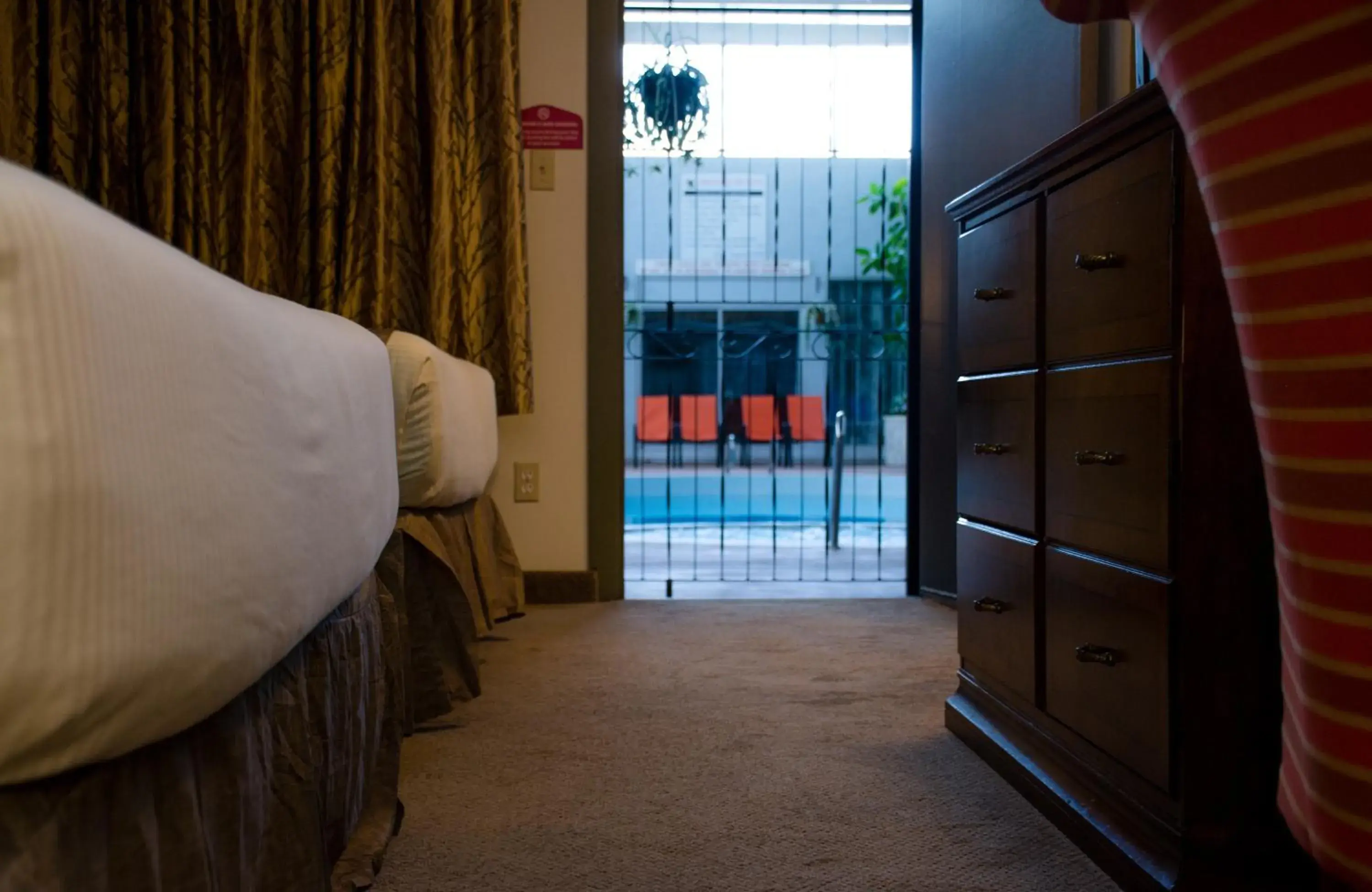 Pool view, Bed in Ramada by Wyndham Medicine Hat Pool view, Bed in Ramada by Wyndham Medicine Hat