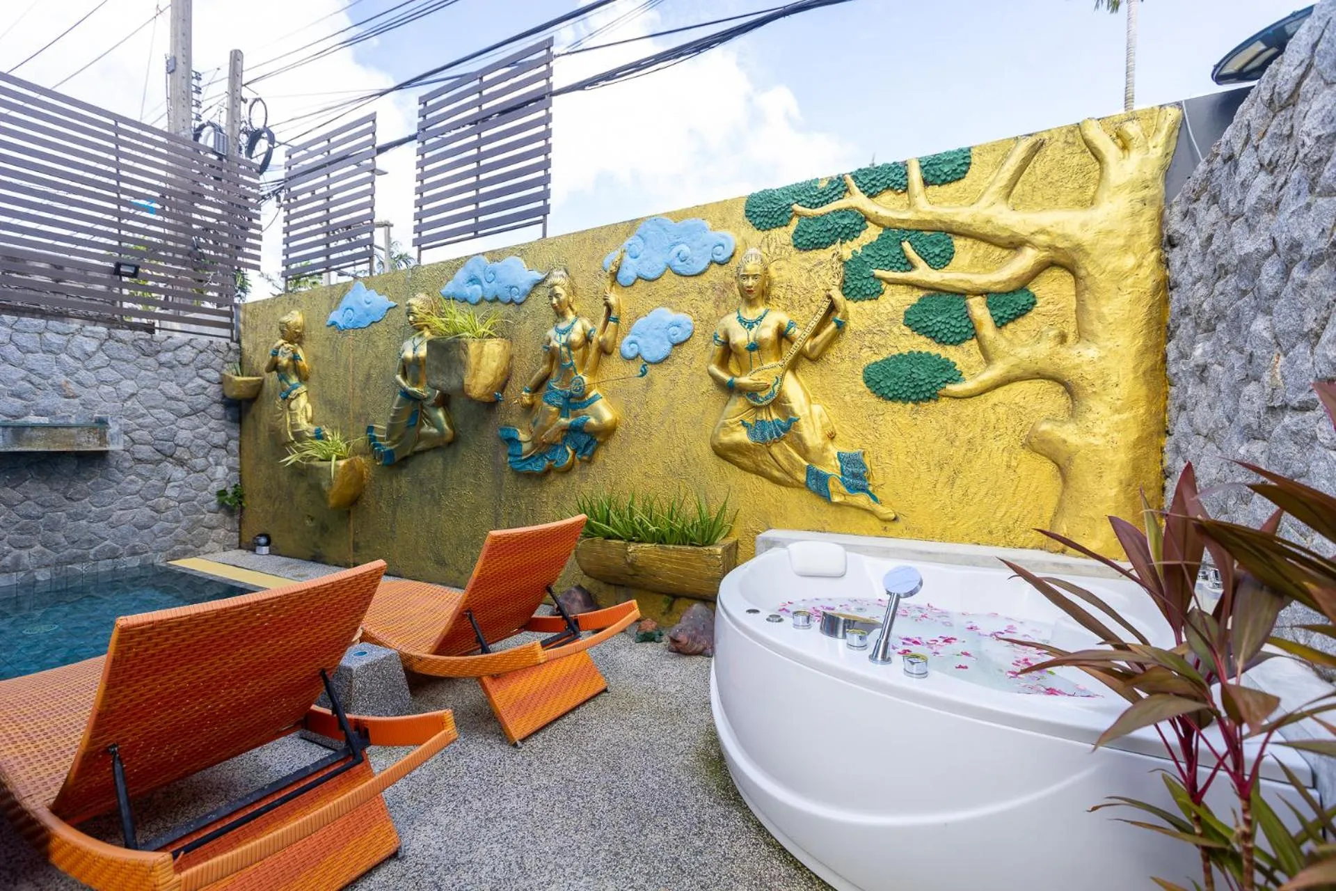 Seating area in Peace Blue Naiharn Naturist Resort Phuket SHA Extra Plus