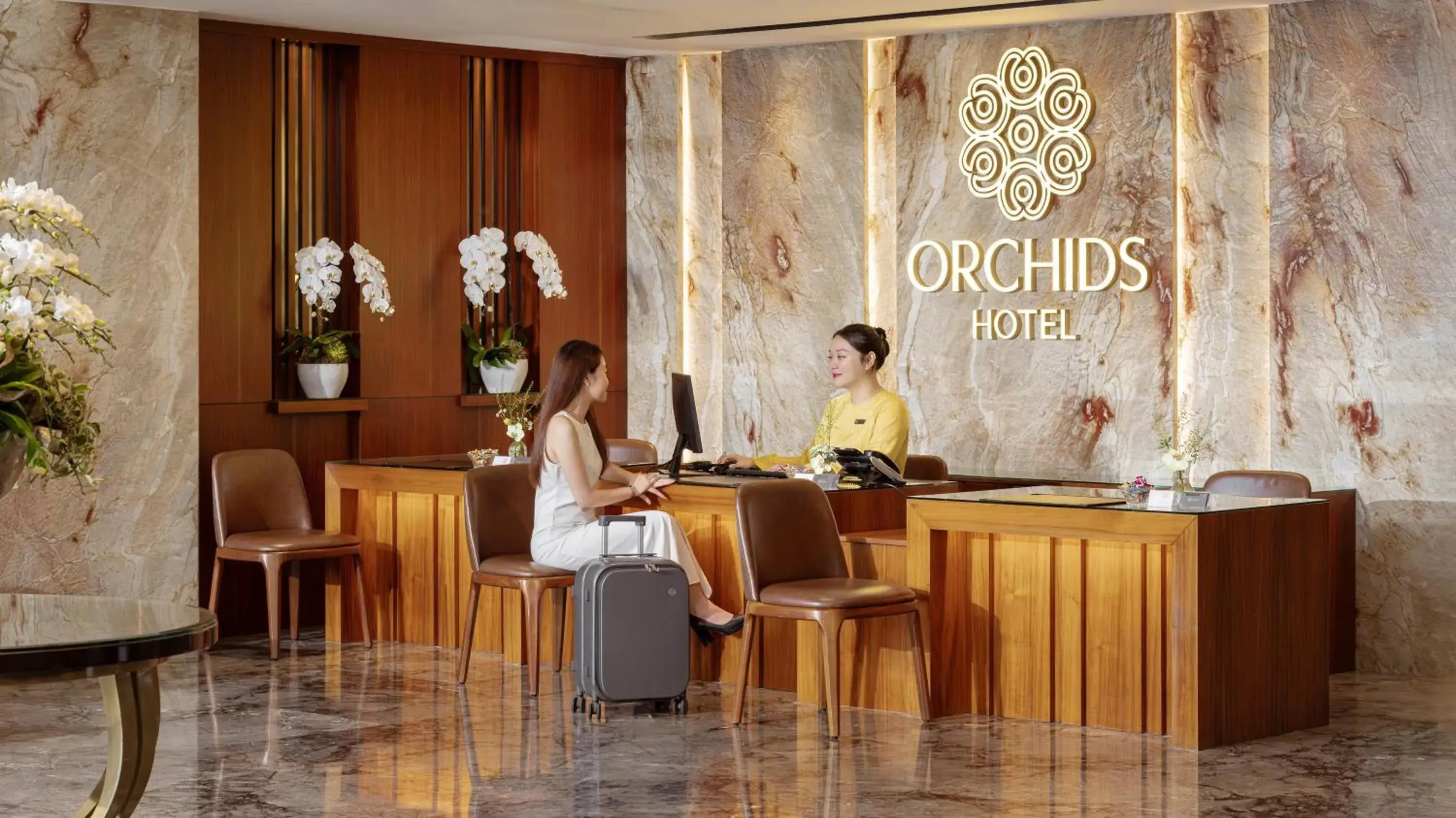 Lobby or reception in Orchids Saigon Hotel Lobby or reception in Orchids Saigon Hotel