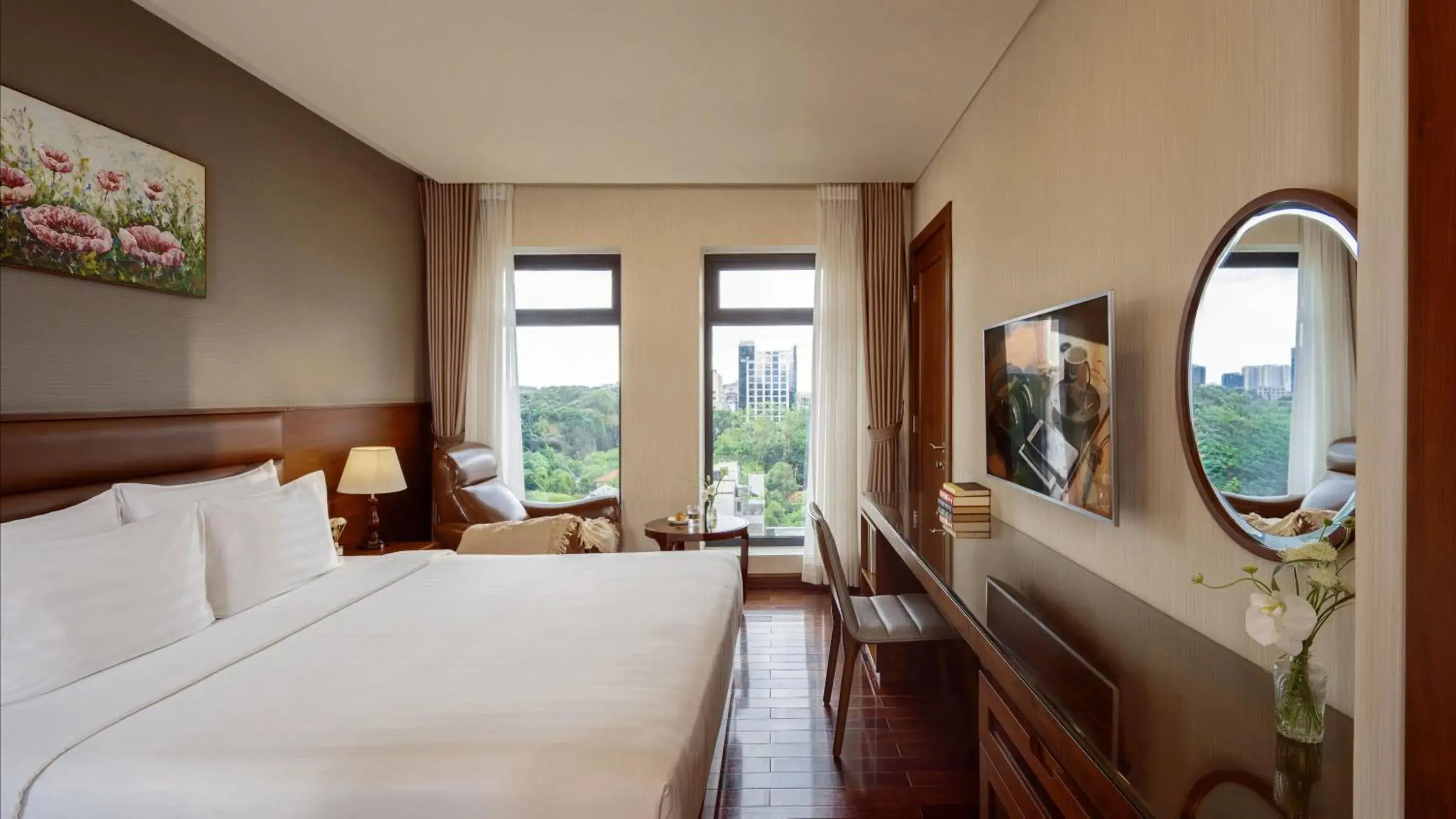 View (from property/room), Bed in Orchids Saigon Hotel View (from property/room), Bed in Orchids Saigon Hotel