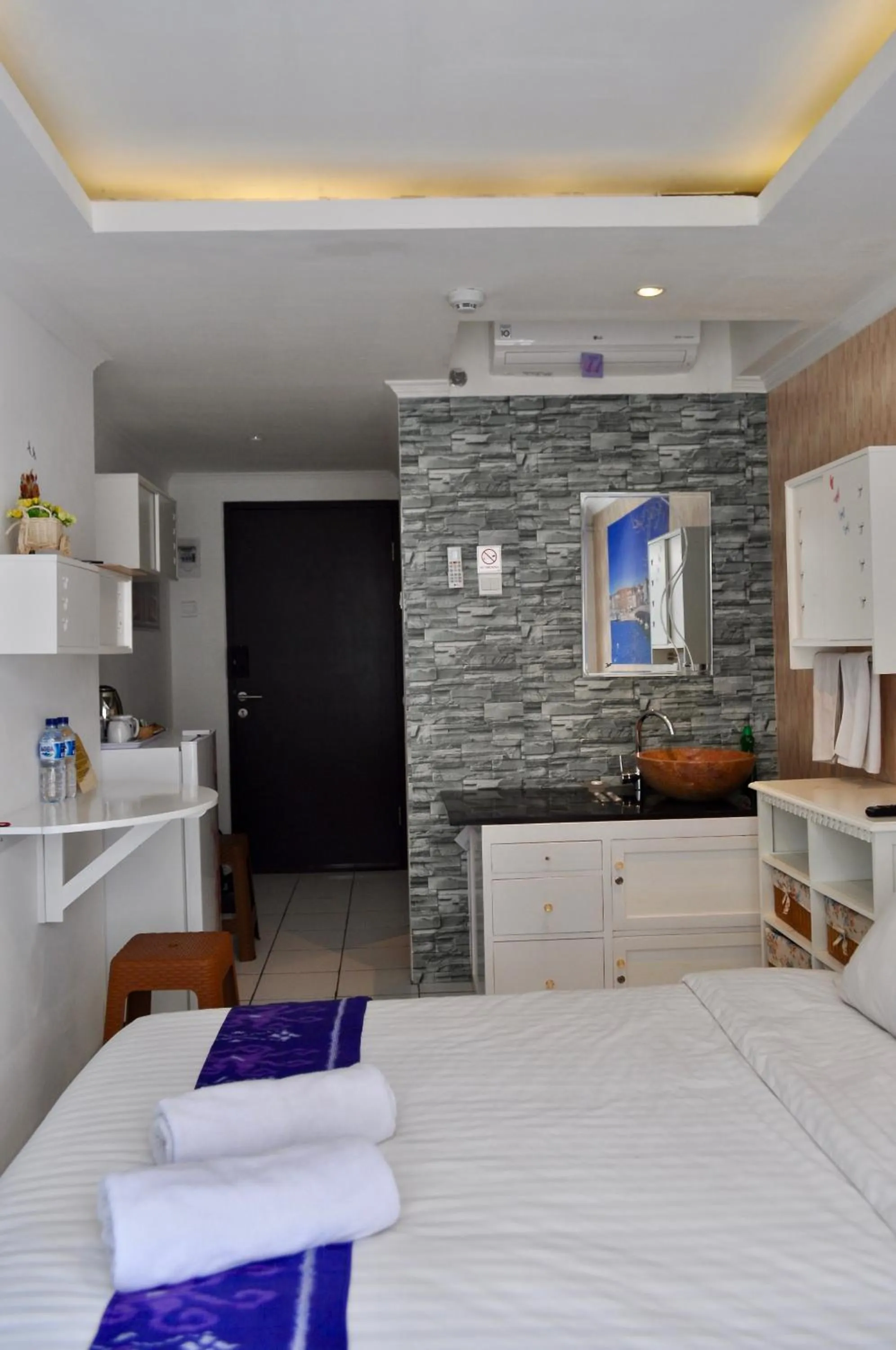 Bed in Grand Asia Afrika Apartment Bellevue Bandung