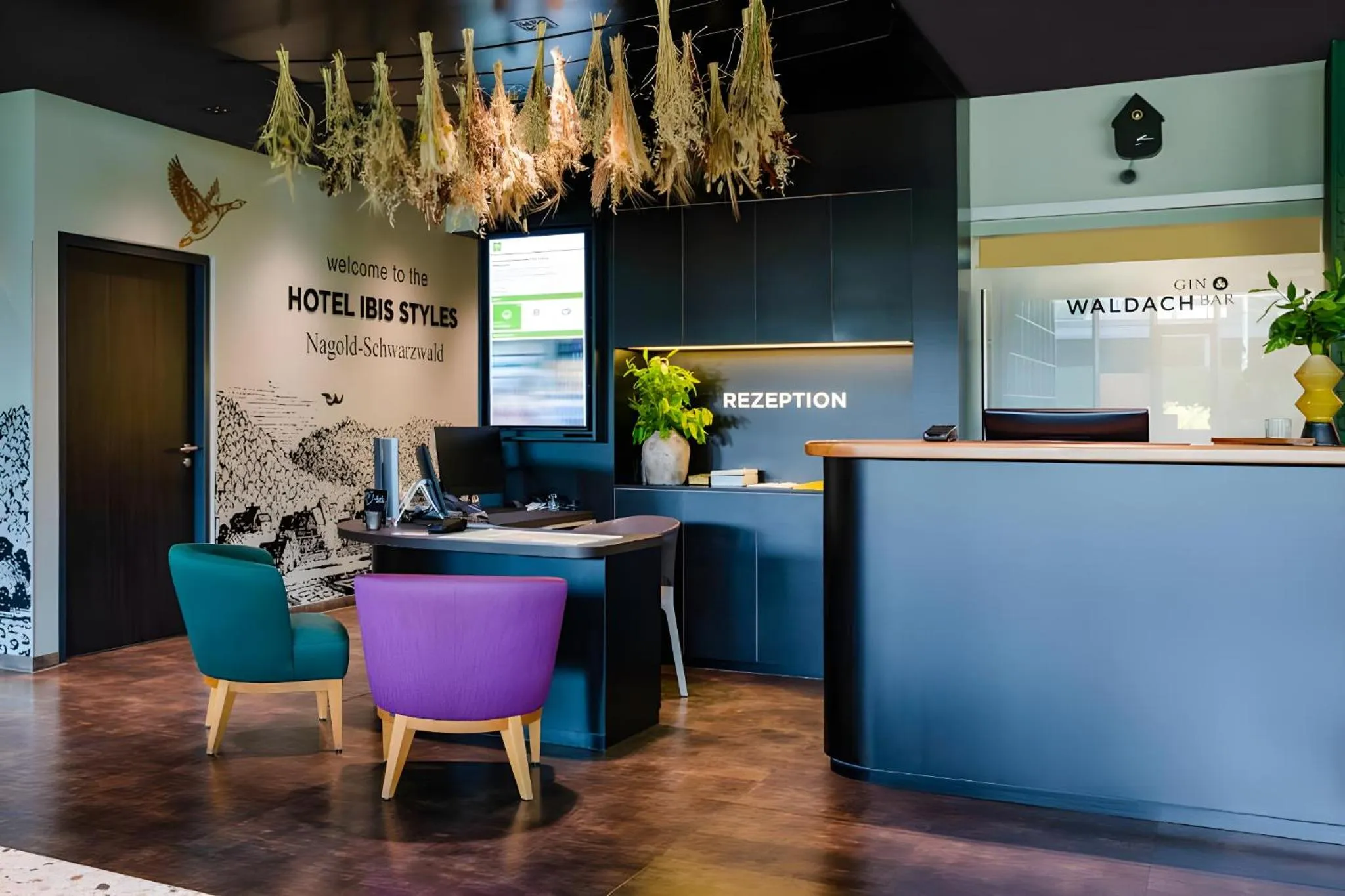 Lobby or reception in ibis Styles Nagold-Schwarzwald