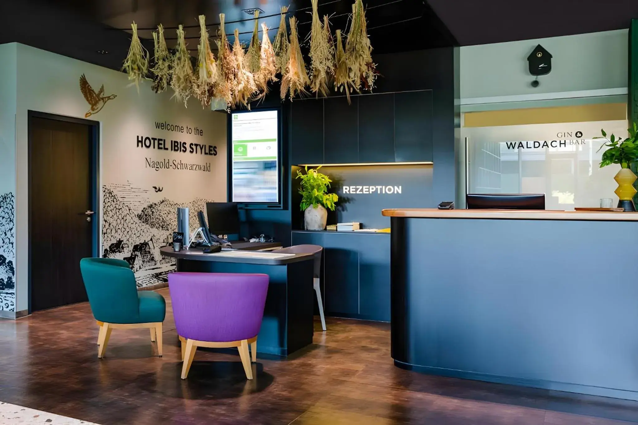 Lobby or reception in ibis Styles Nagold-Schwarzwald Lobby or reception in ibis Styles Nagold-Schwarzwald