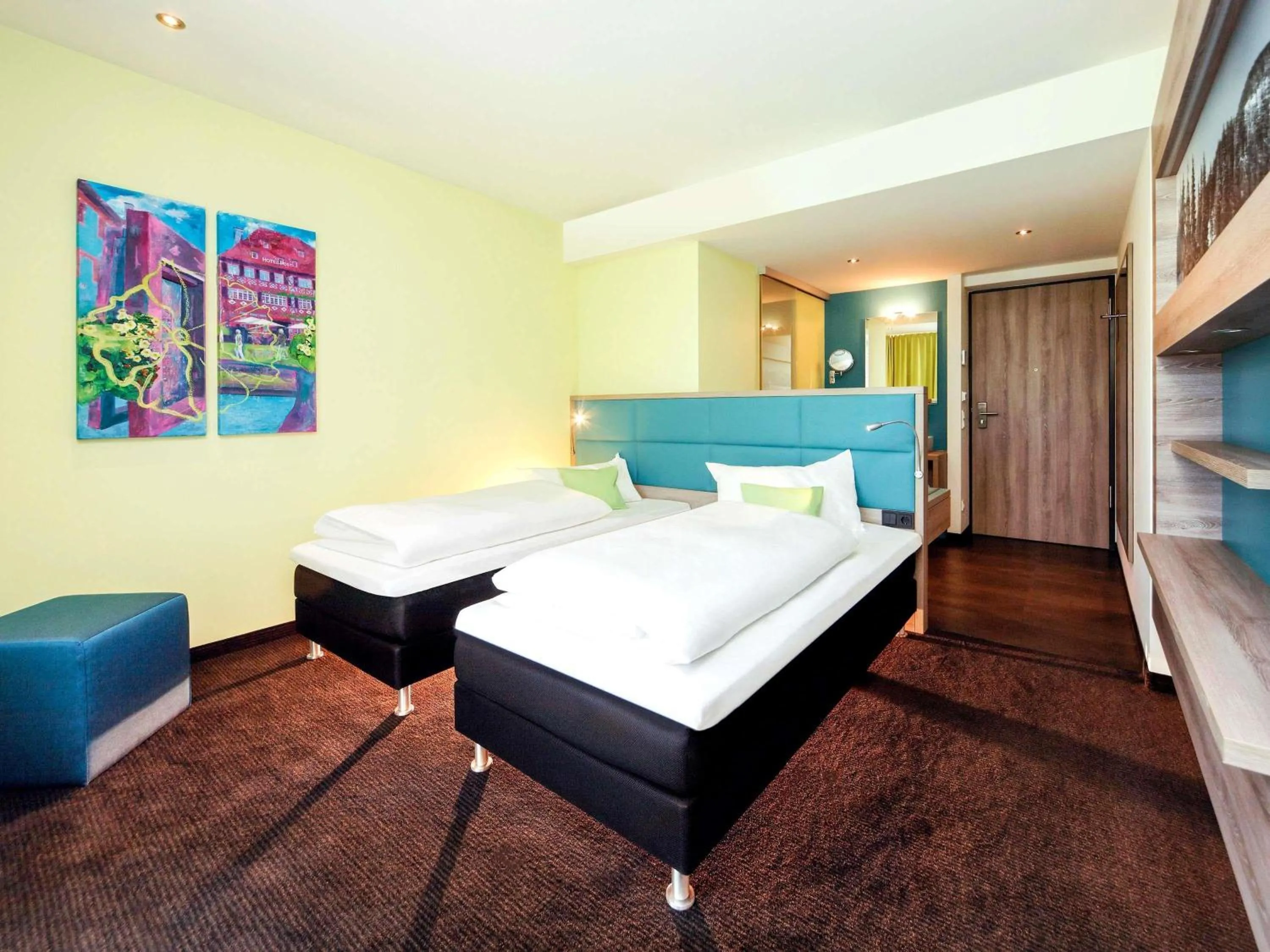 Bedroom, Bed in ibis Styles Nagold-Schwarzwald