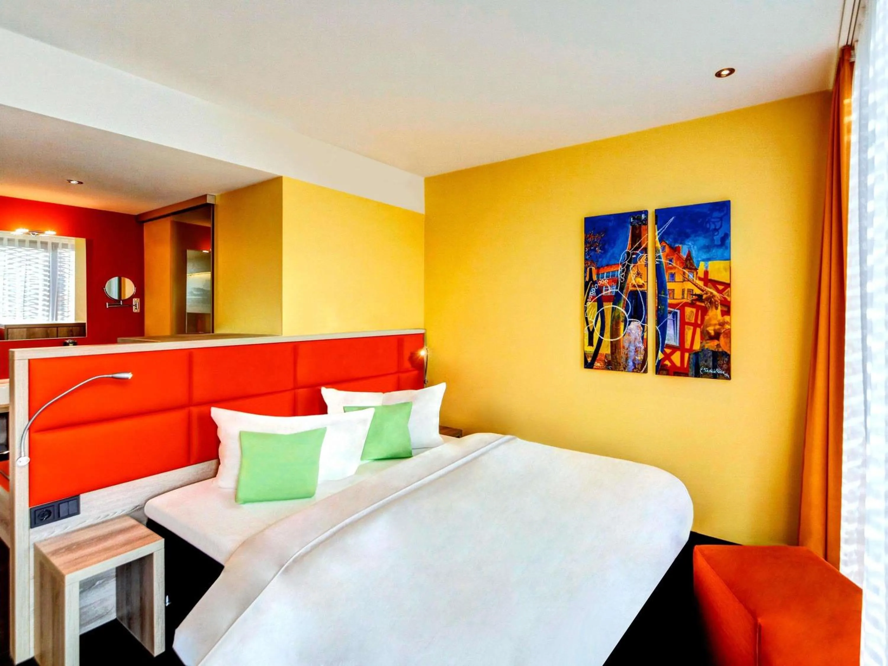 Bedroom, Bed in ibis Styles Nagold-Schwarzwald