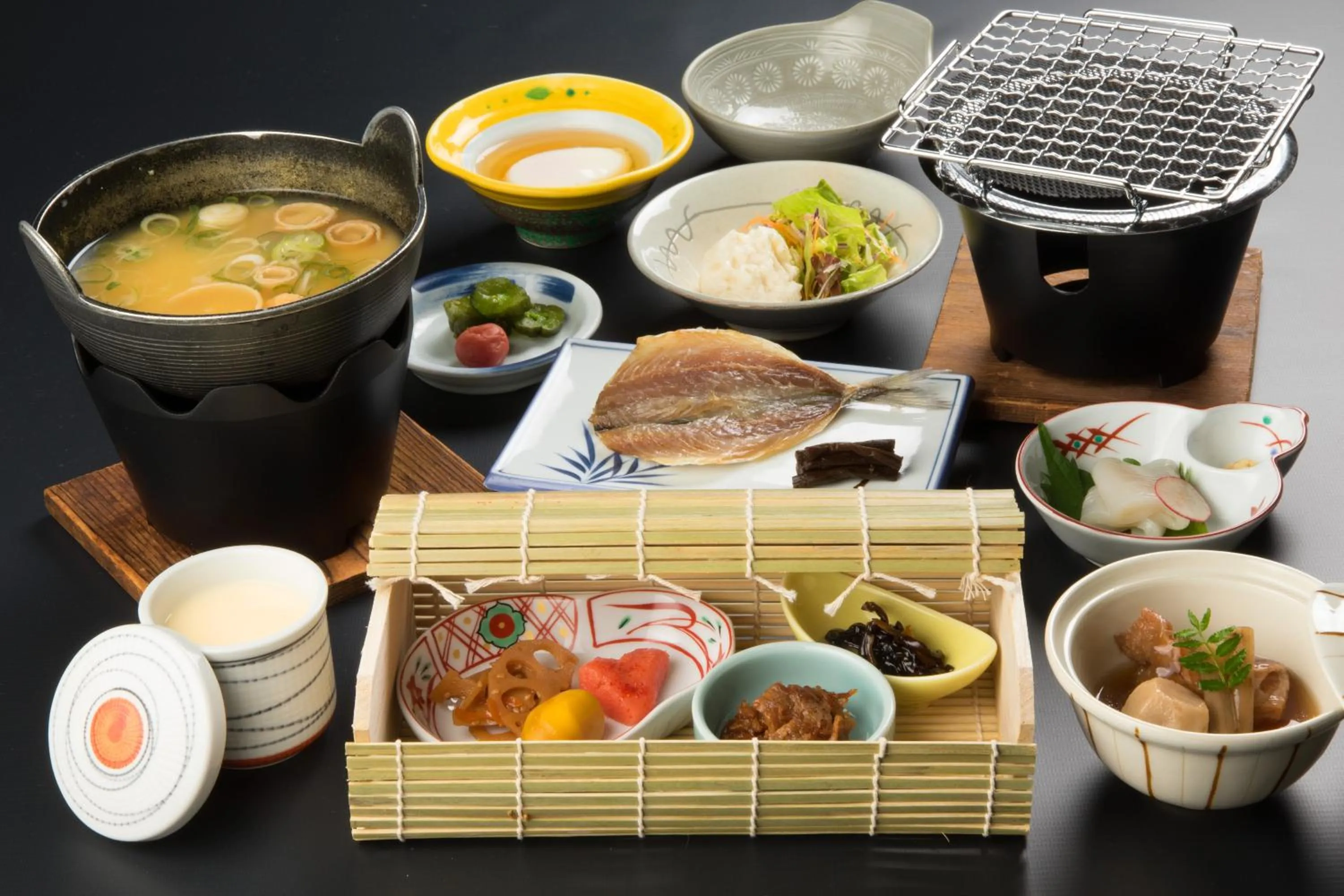 Breakfast in Awara Onsen Minoya Taiheikaku