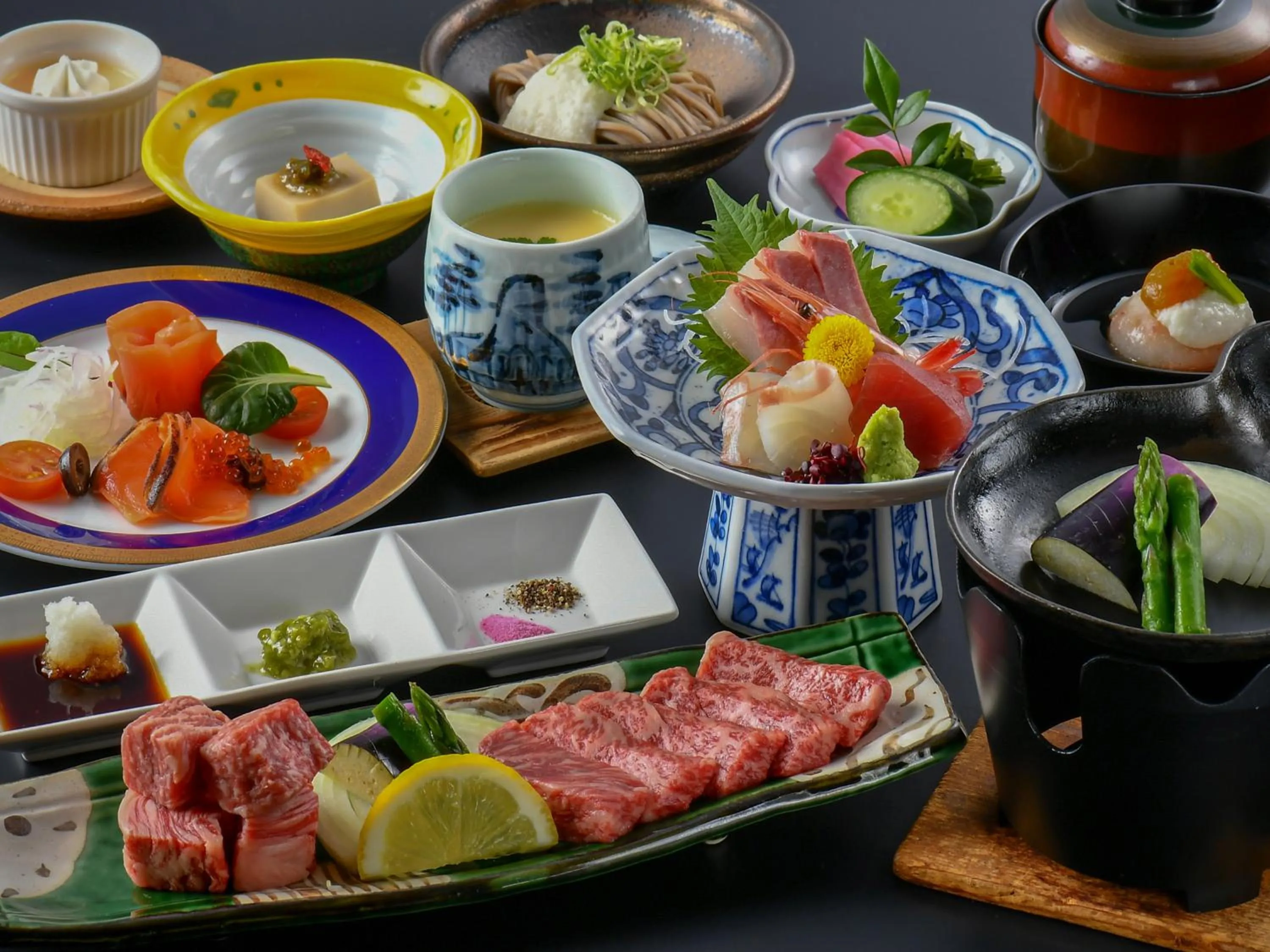 Food in Awara Onsen Minoya Taiheikaku