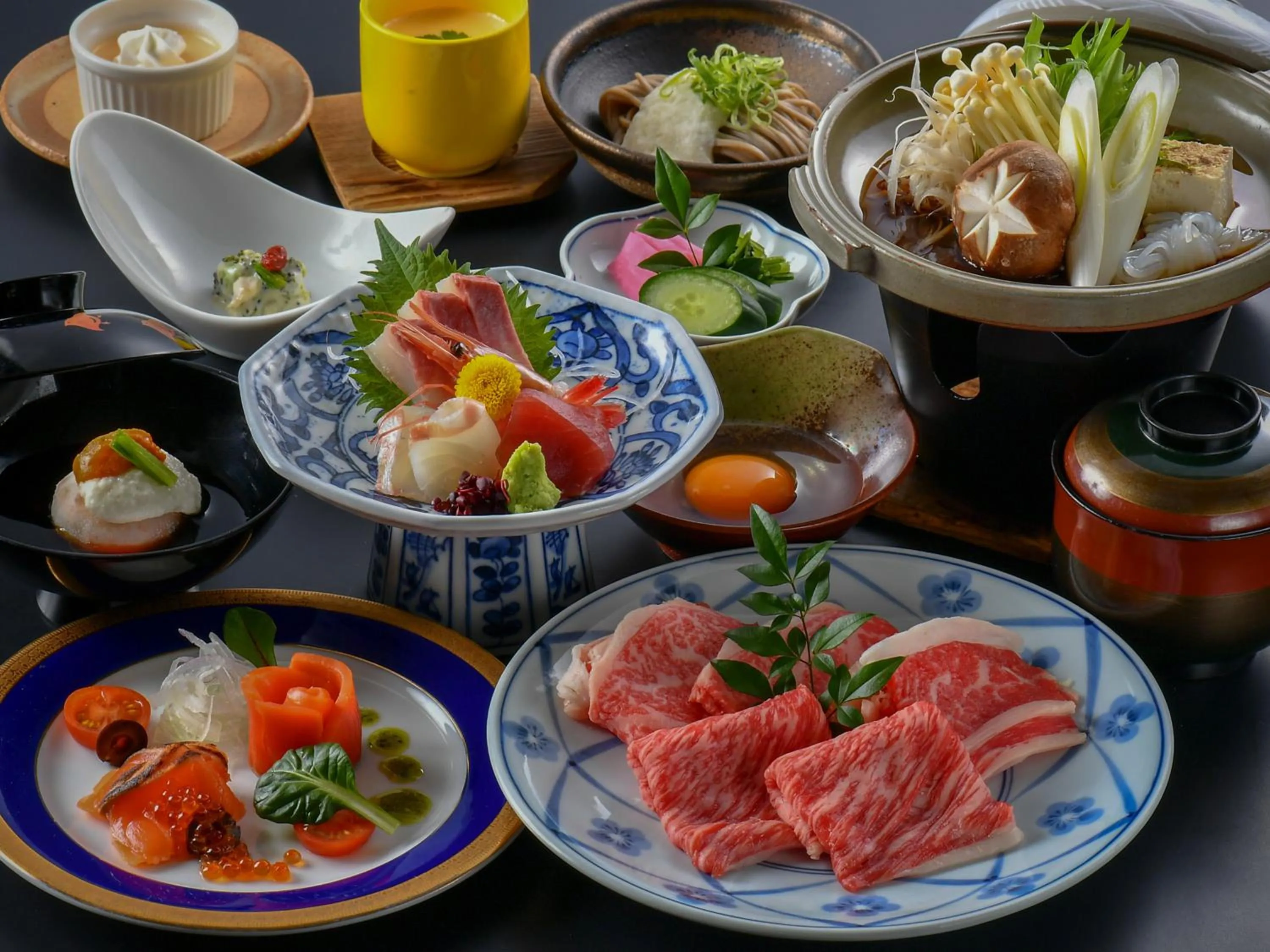 Food in Awara Onsen Minoya Taiheikaku