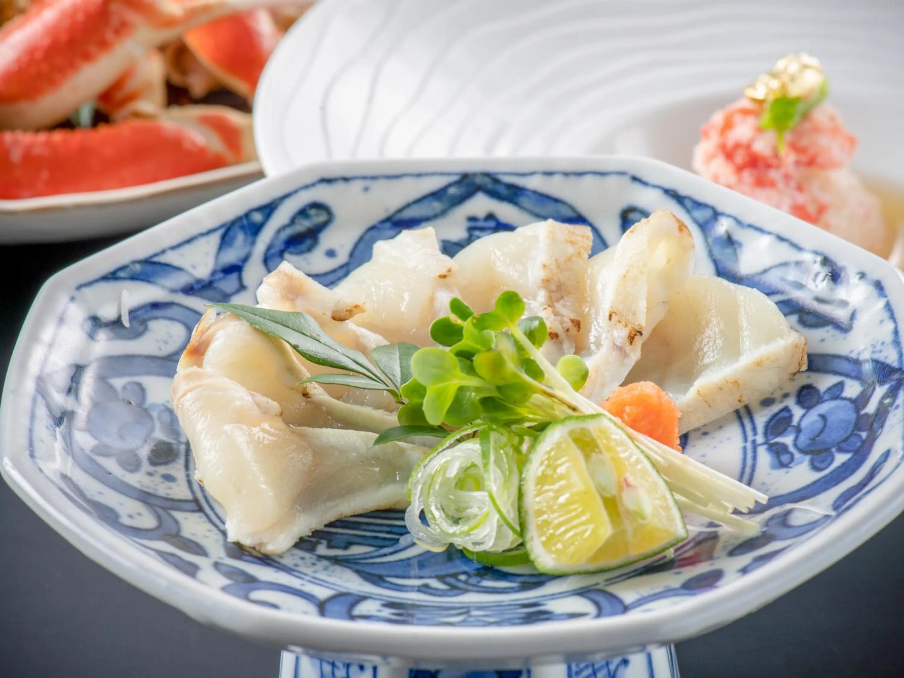 Food in Awara Onsen Minoya Taiheikaku