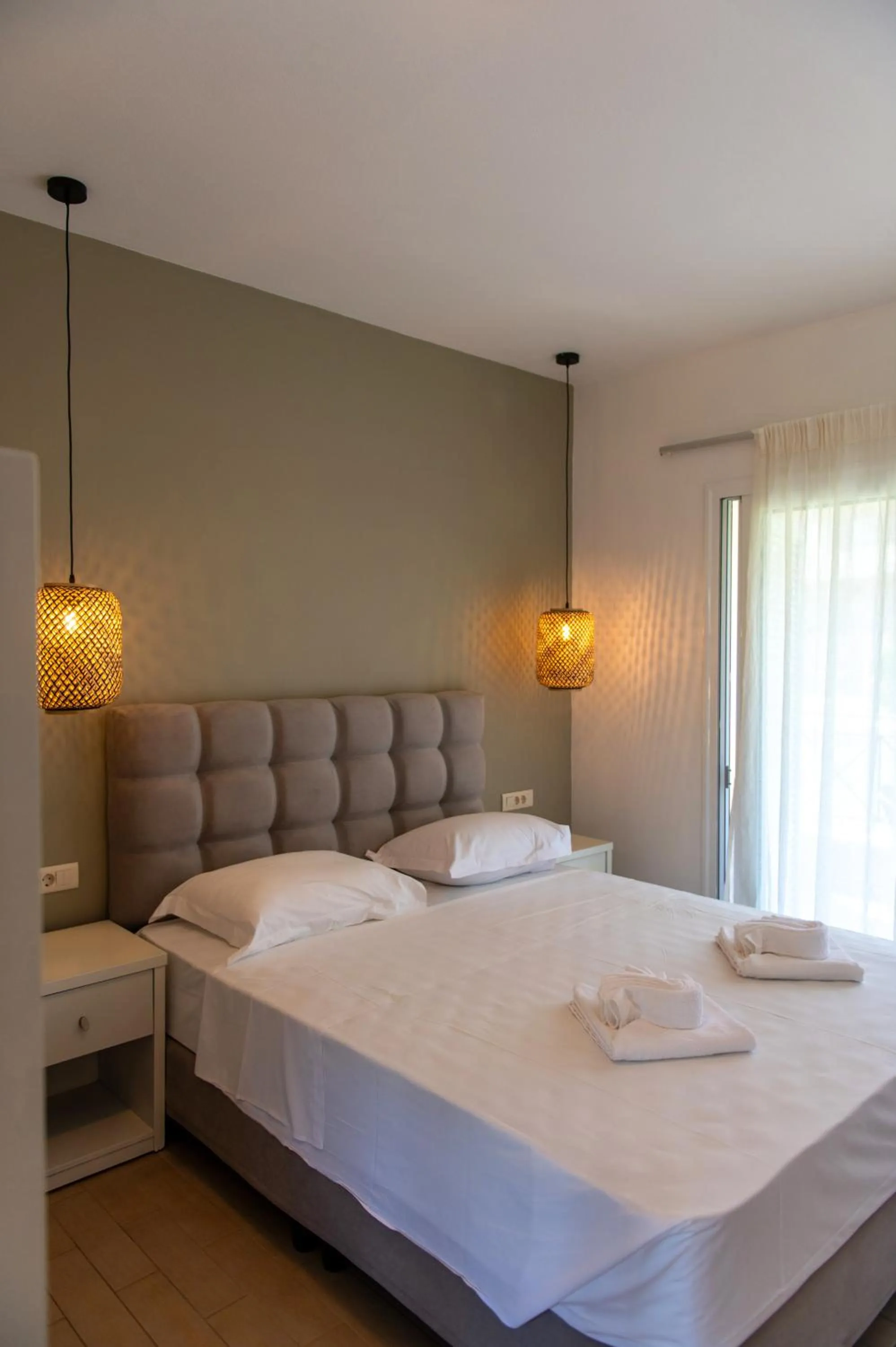 Bed in Hotel Elina