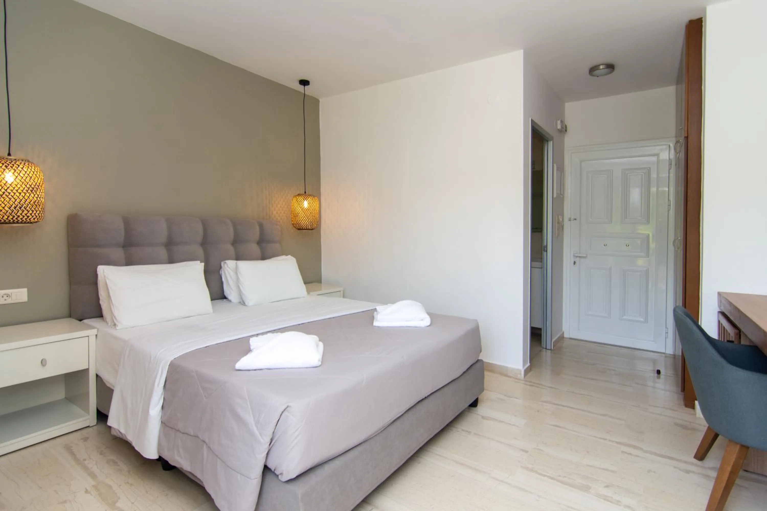 Bed in Hotel Elina