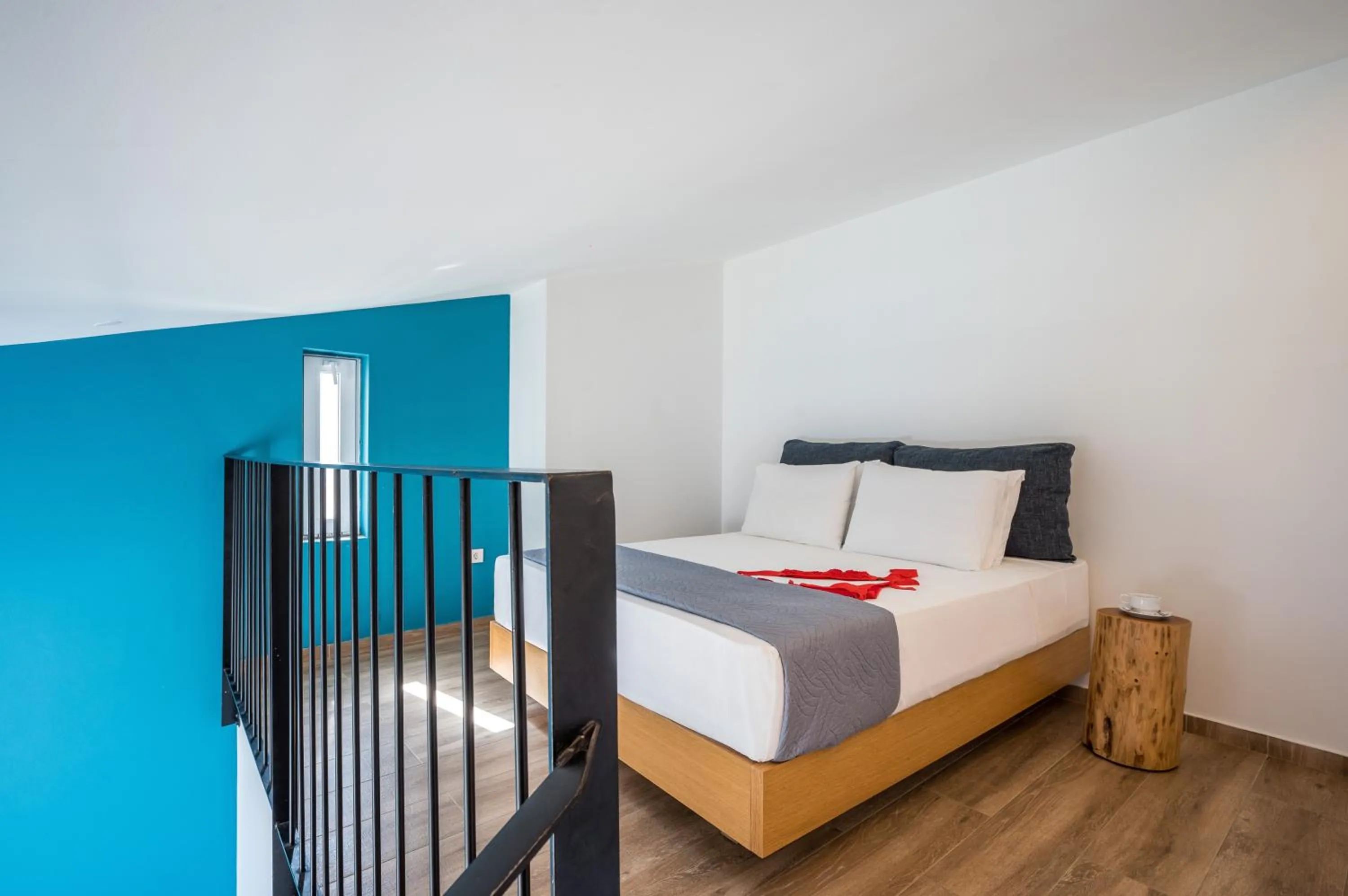 Bed in Meropi Hotel & Apartments