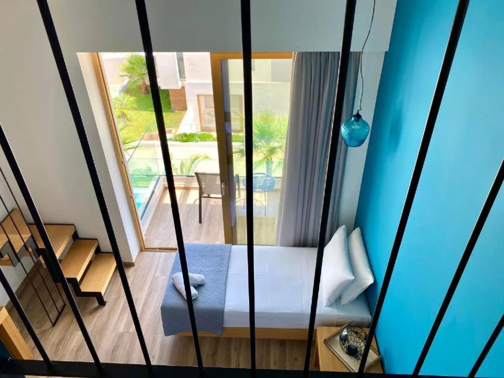 Balcony/Terrace, Bed in Meropi Hotel & Apartments