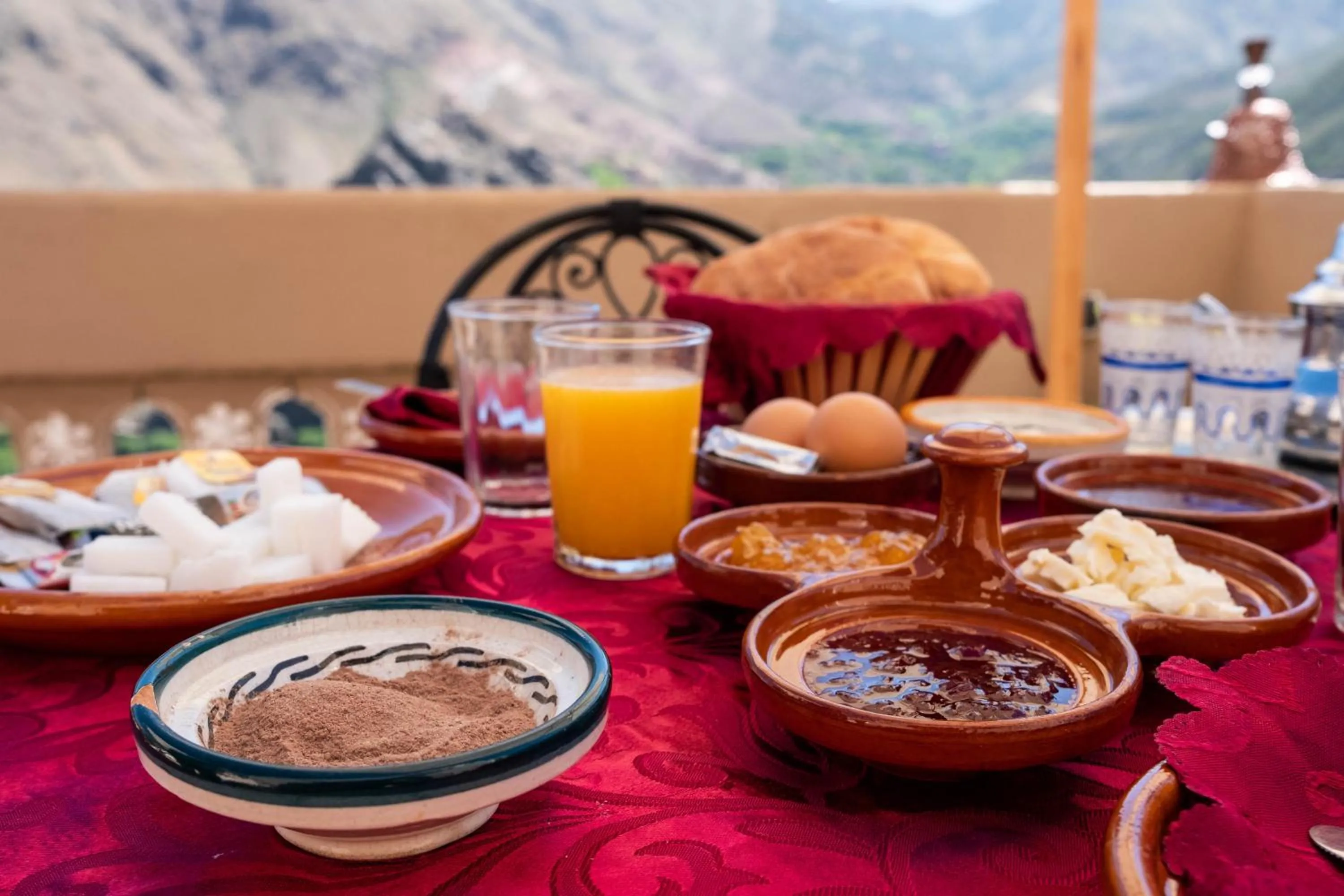 Food and drinks in Riad Atlas Panorama