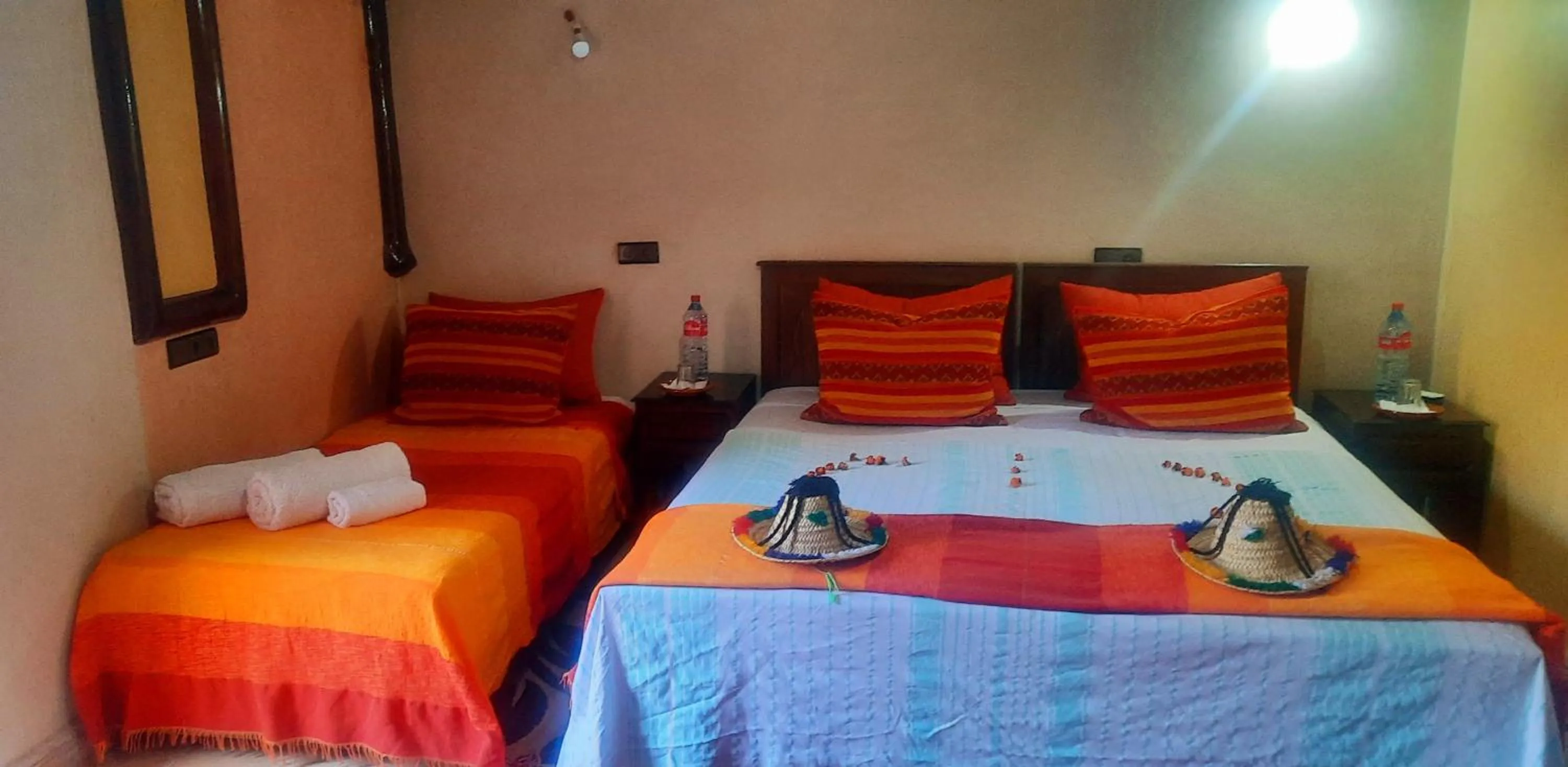 Bed in Riad Atlas Panorama