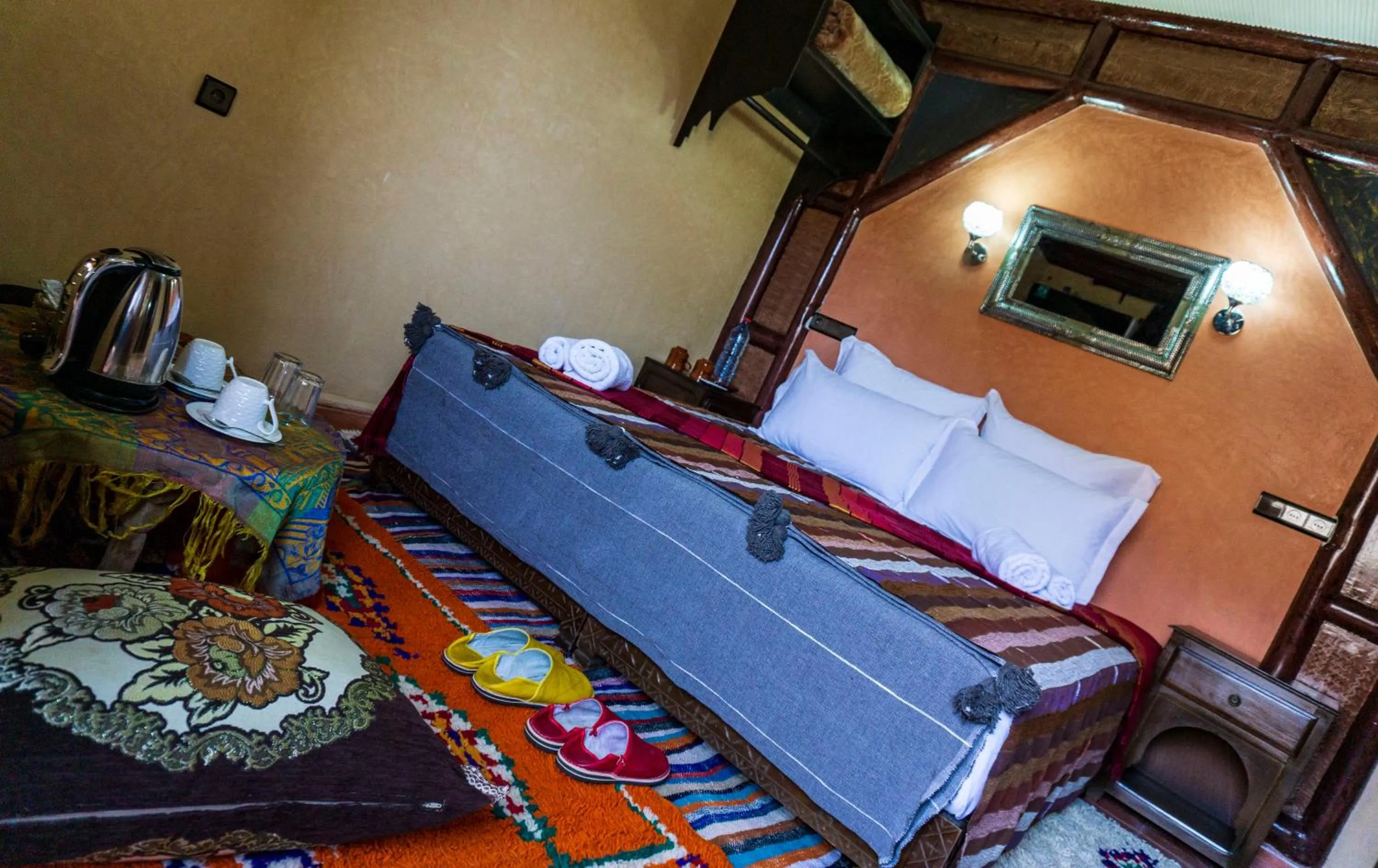 Bed in Riad Atlas Panorama