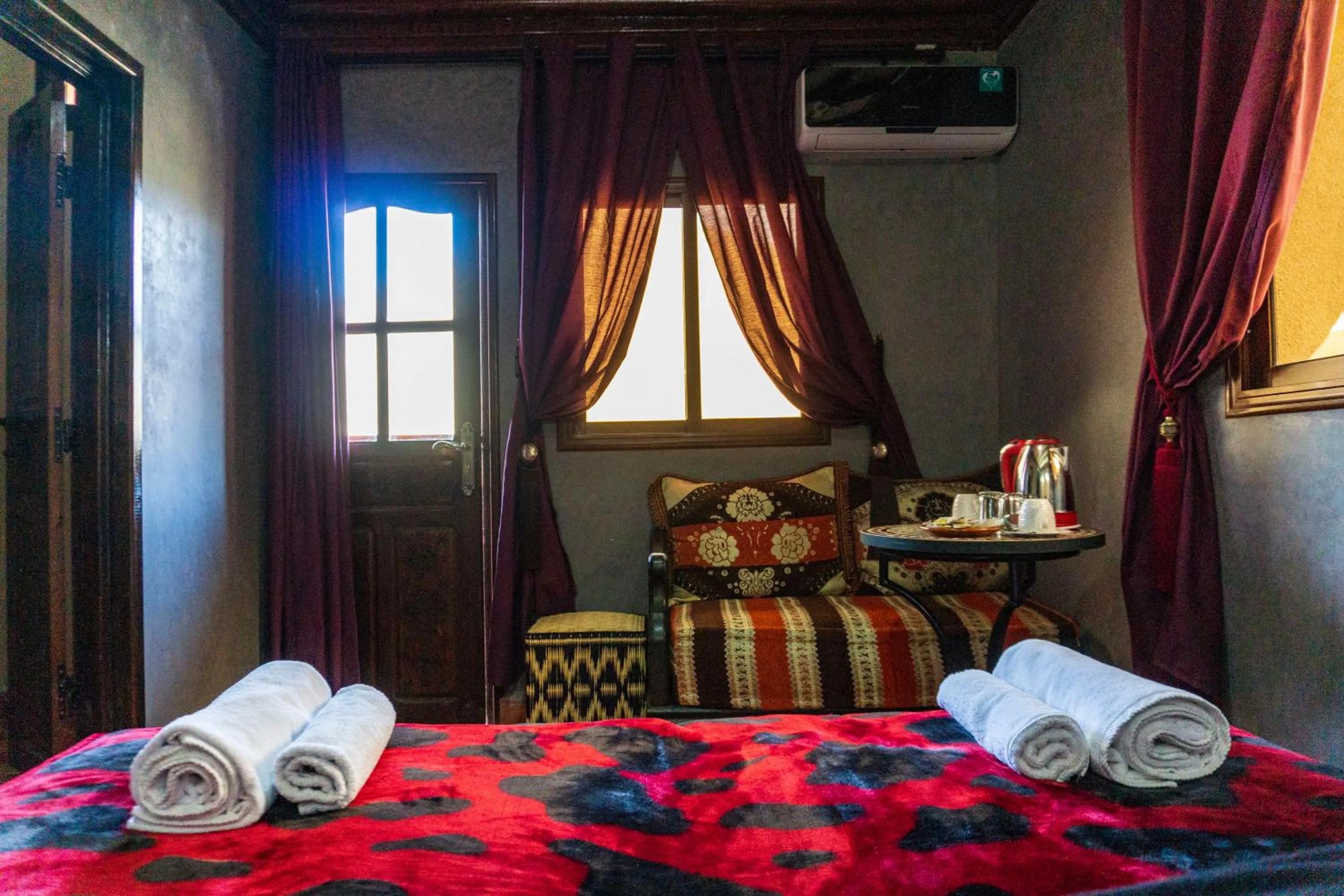 Bed in Riad Atlas Panorama