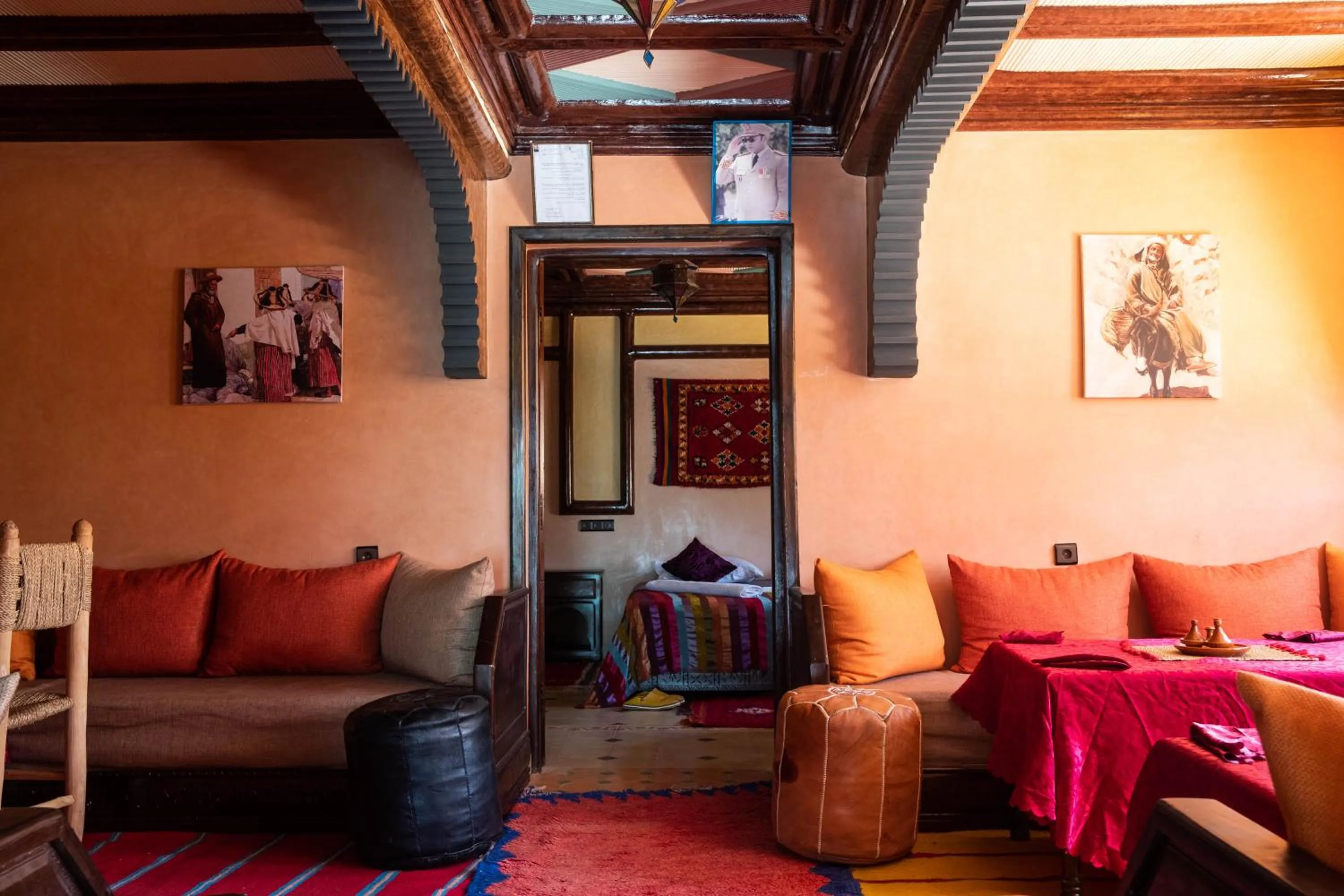 Living room in Riad Atlas Panorama