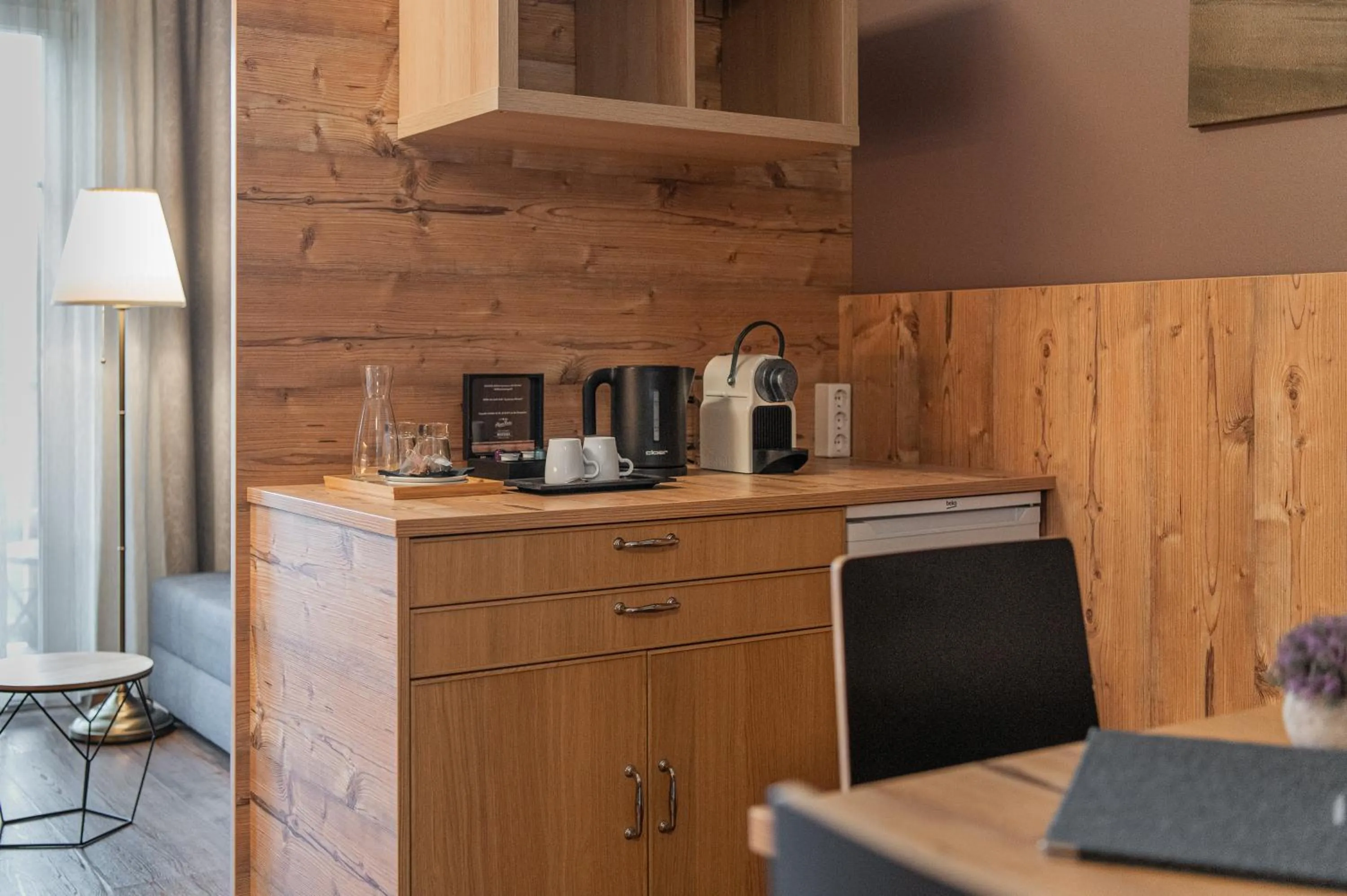 Coffee/tea facilities in AlpenParks Hotel MONTANA