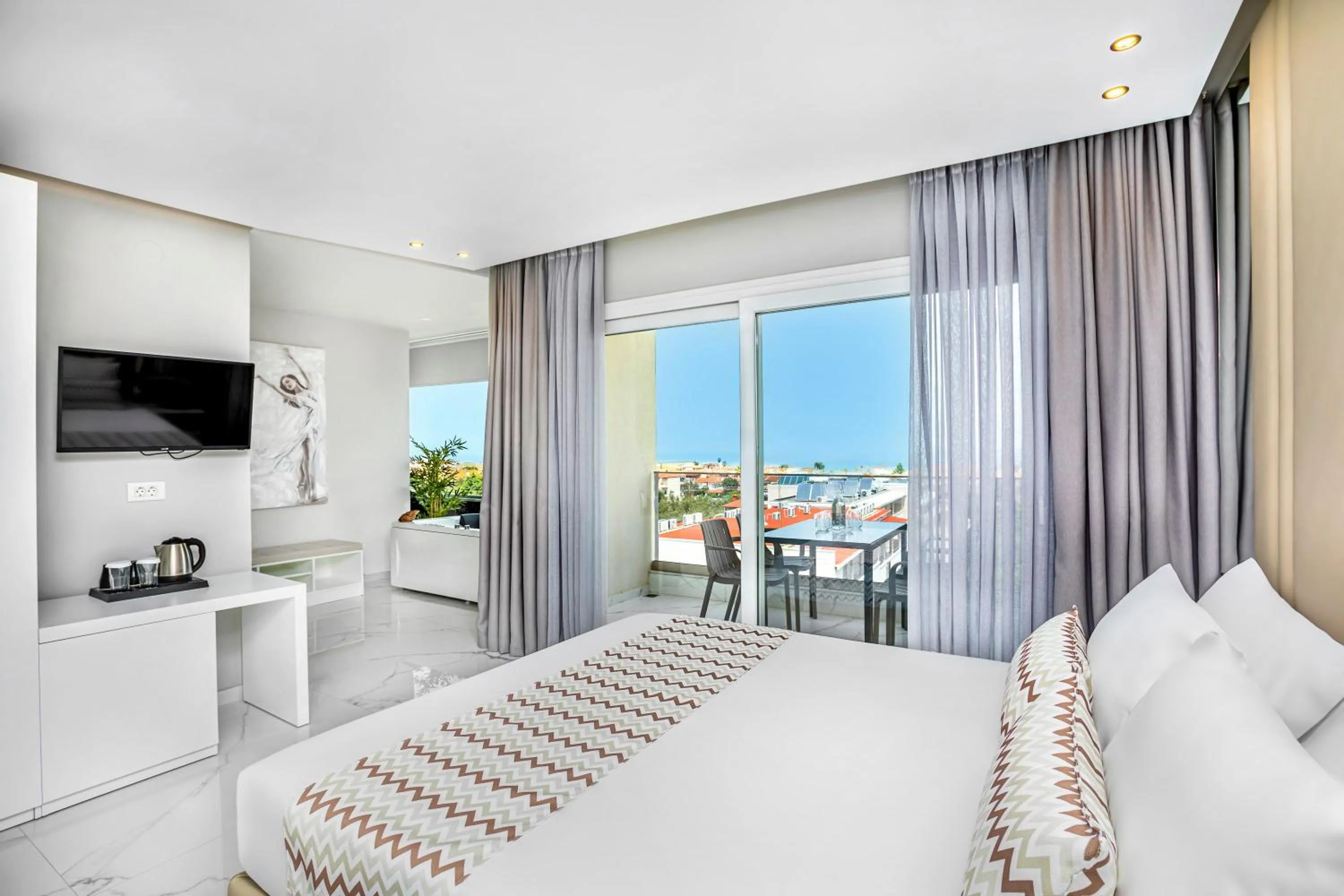 View (from property/room), Bed in Anna Hotel