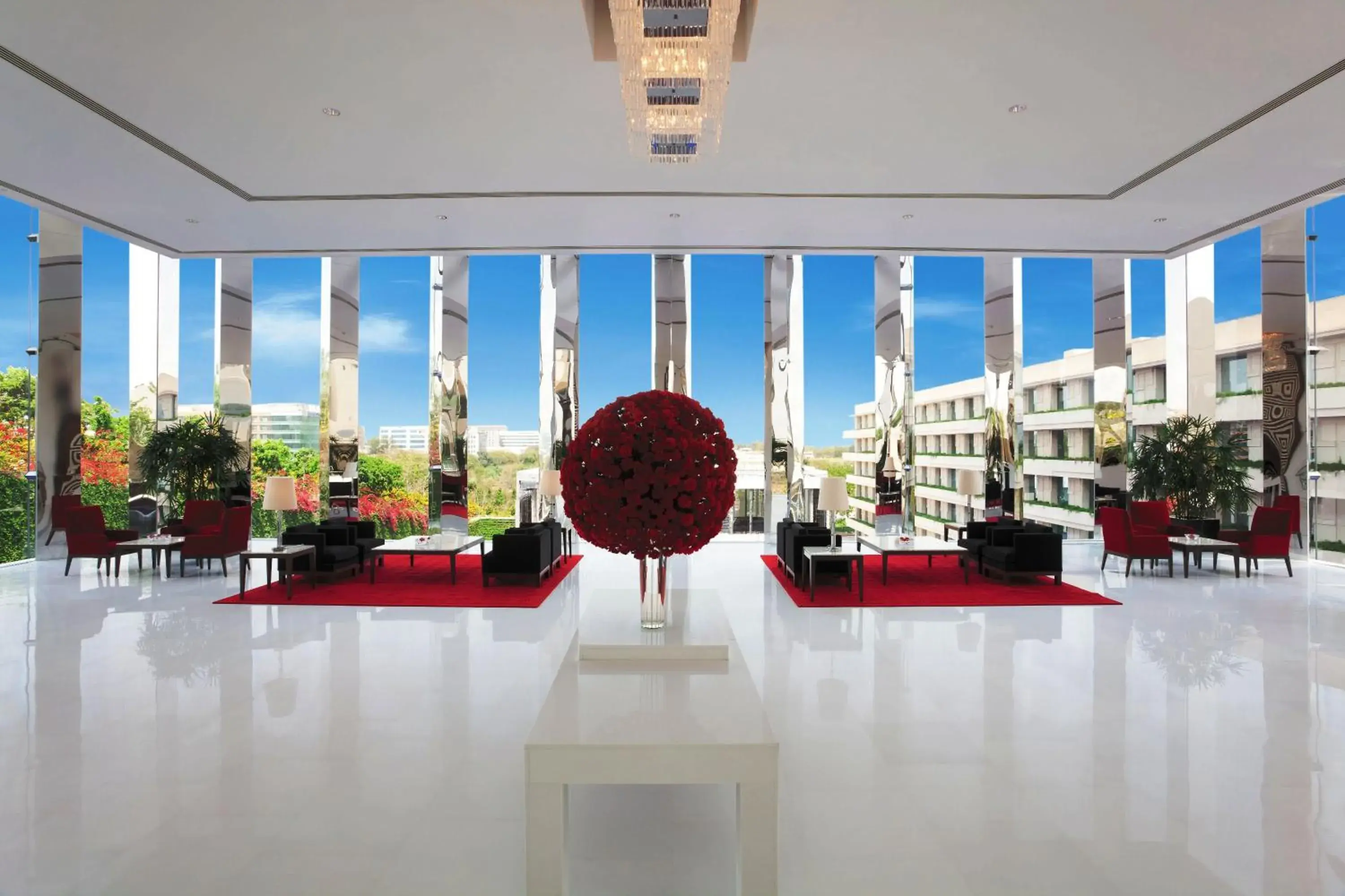 Lobby or reception in The Oberoi Gurgaon Lobby or reception in The Oberoi Gurgaon