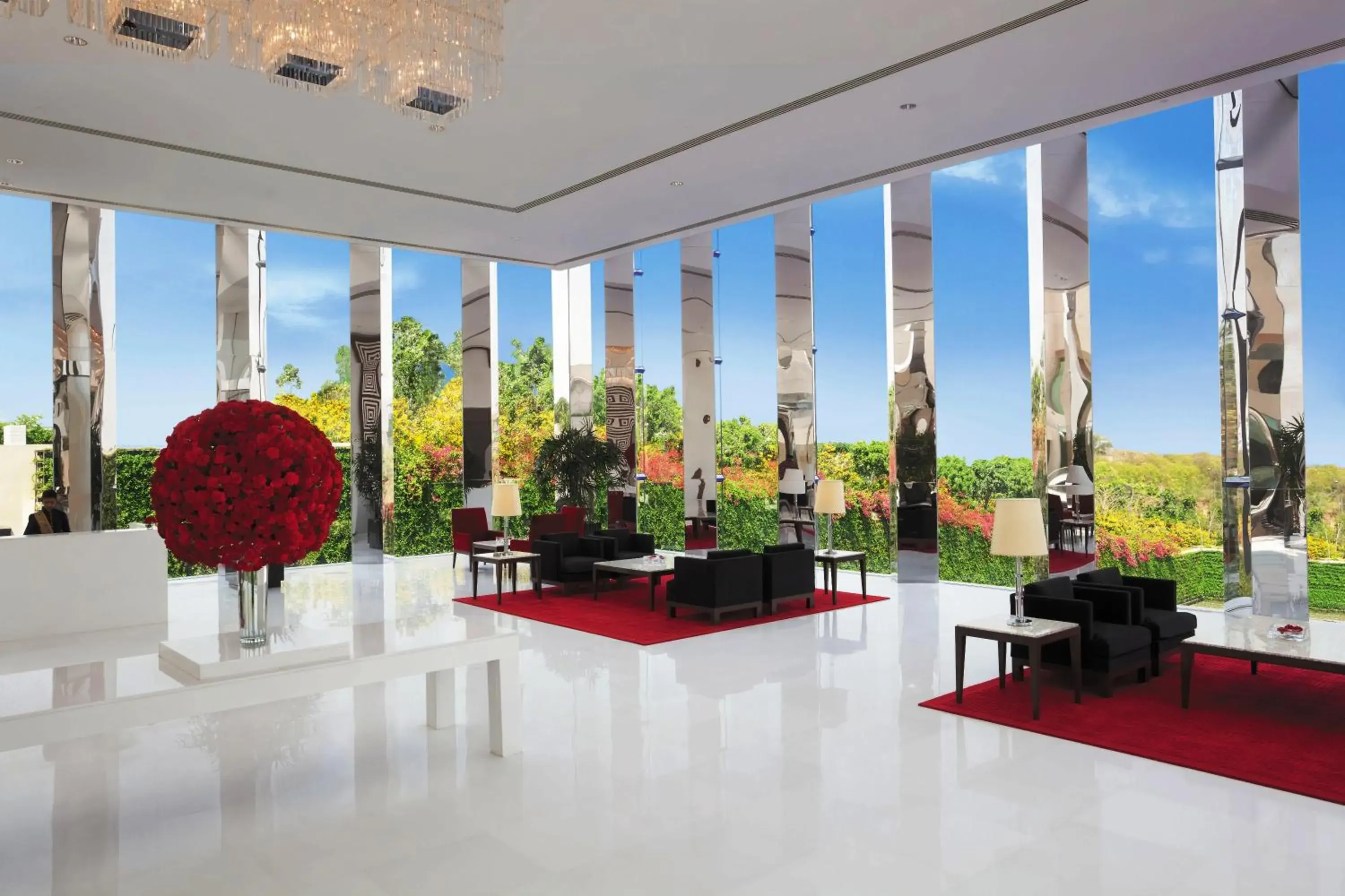 Lobby or reception in The Oberoi Gurgaon Lobby or reception in The Oberoi Gurgaon