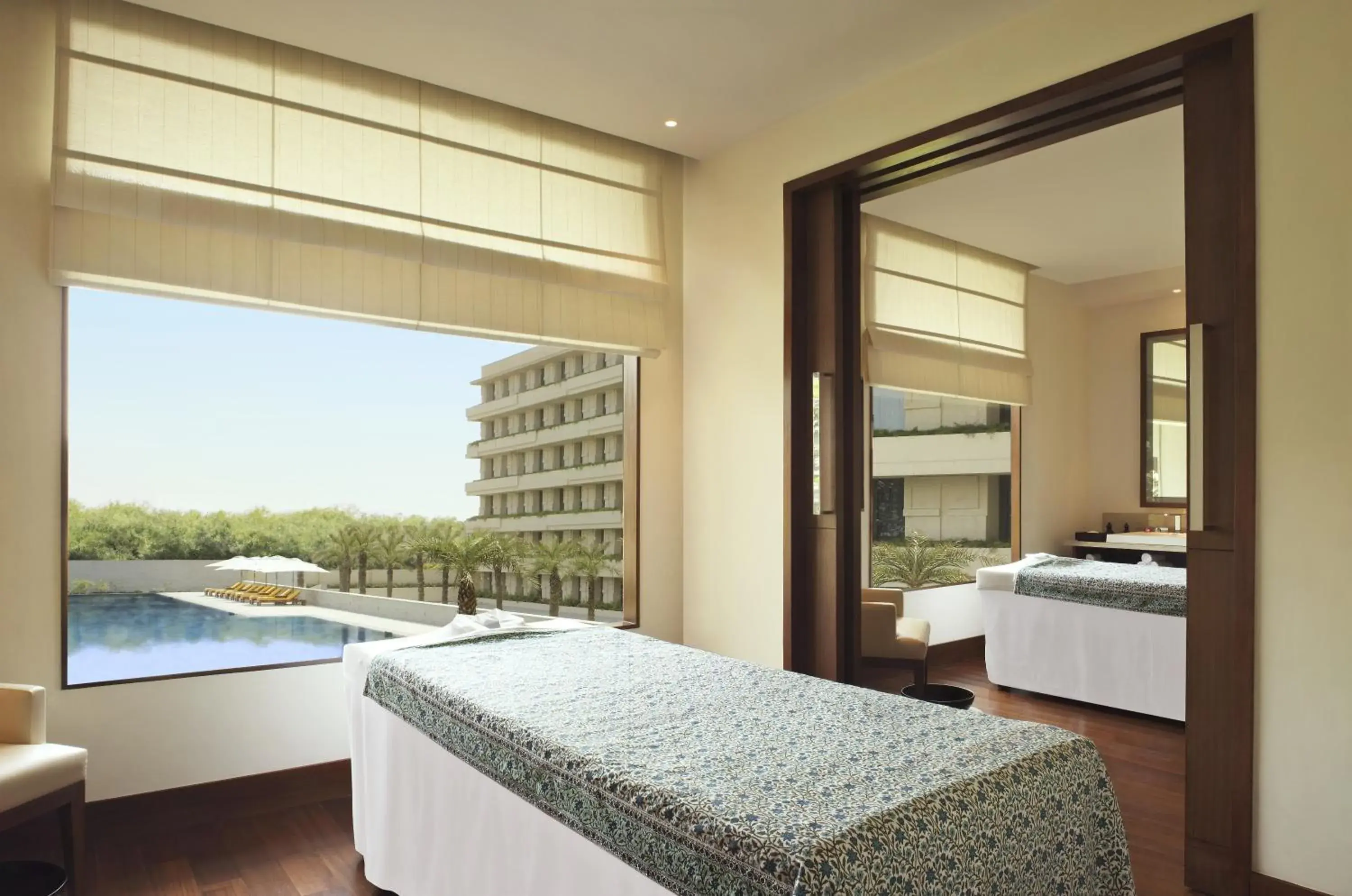 Spa and wellness centre/facilities, Bed in The Oberoi Gurgaon Spa and wellness centre/facilities, Bed in The Oberoi Gurgaon
